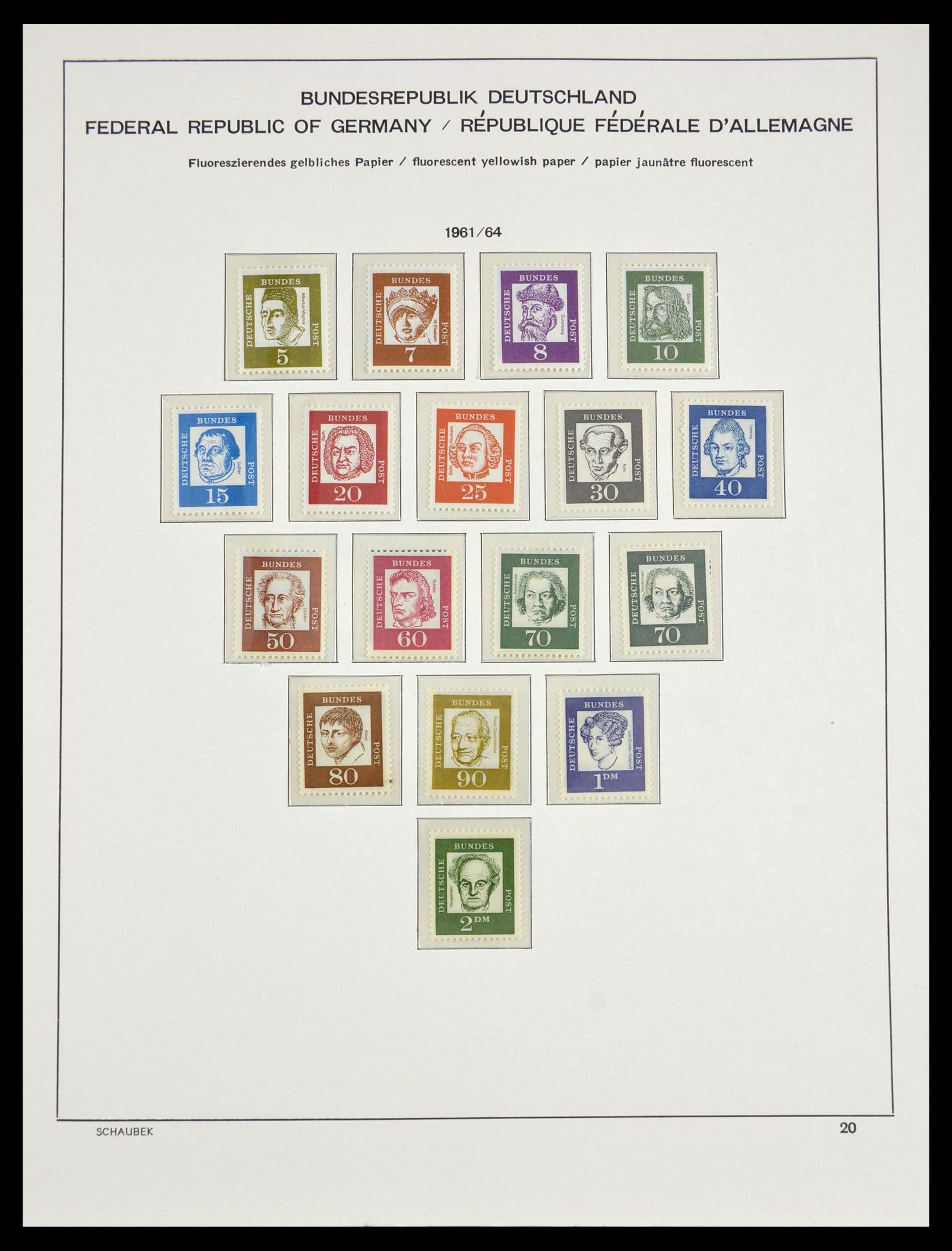 29489 016 - 29489 Bundespost 1954-1990.