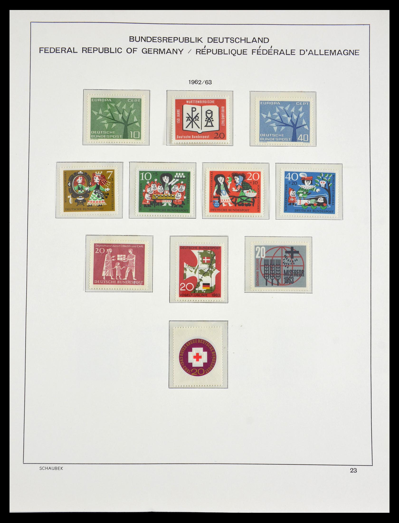 29489 020 - 29489 Bundespost 1954-1990.