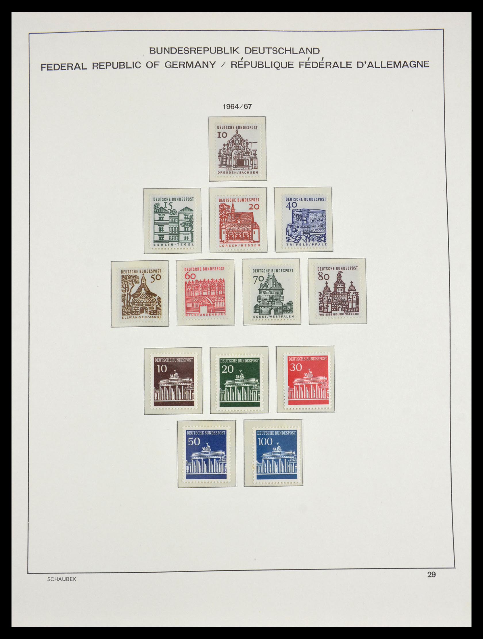 29489 027 - 29489 Bundespost 1954-1990.