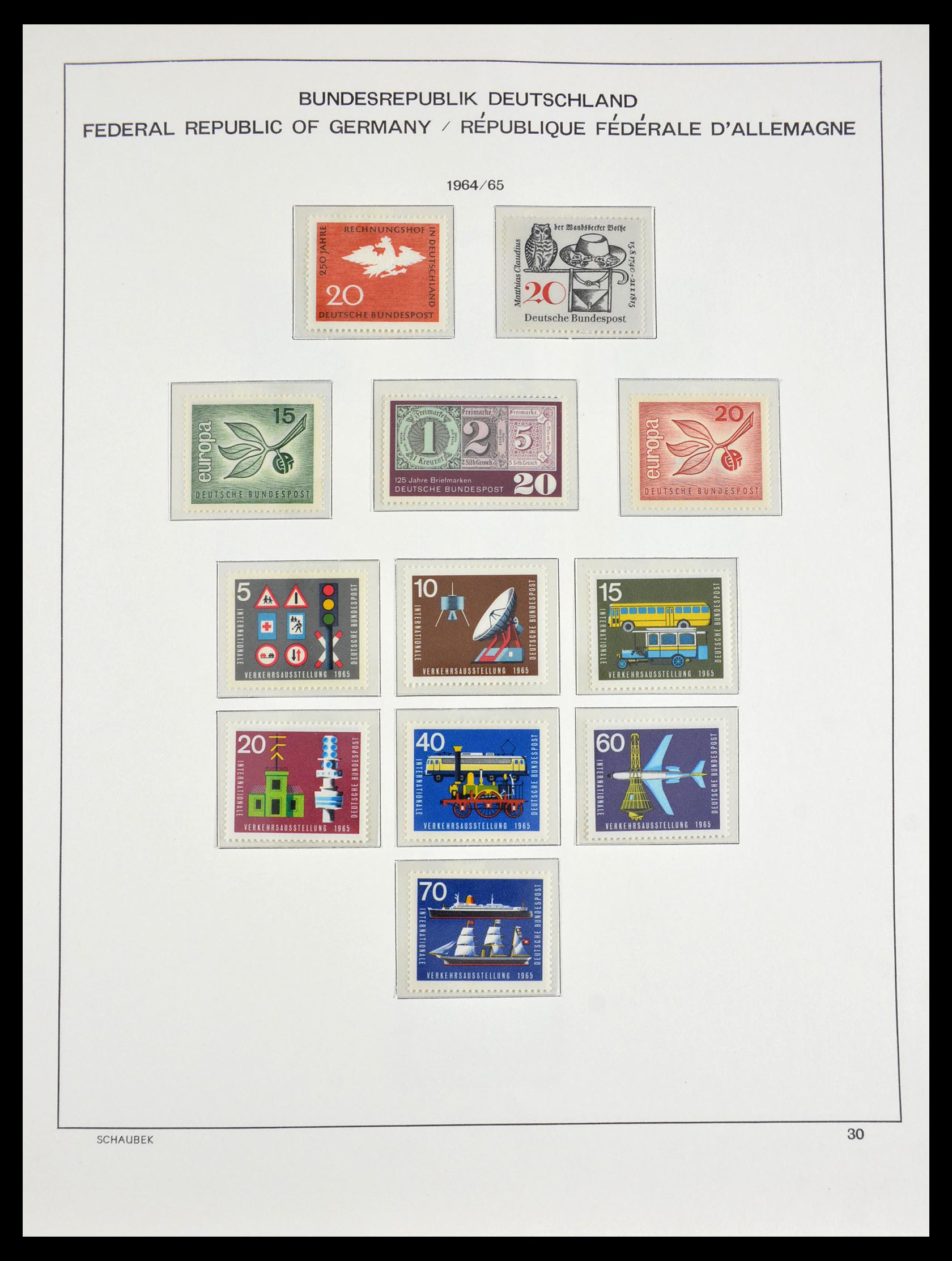 29489 028 - 29489 Bundespost 1954-1990.