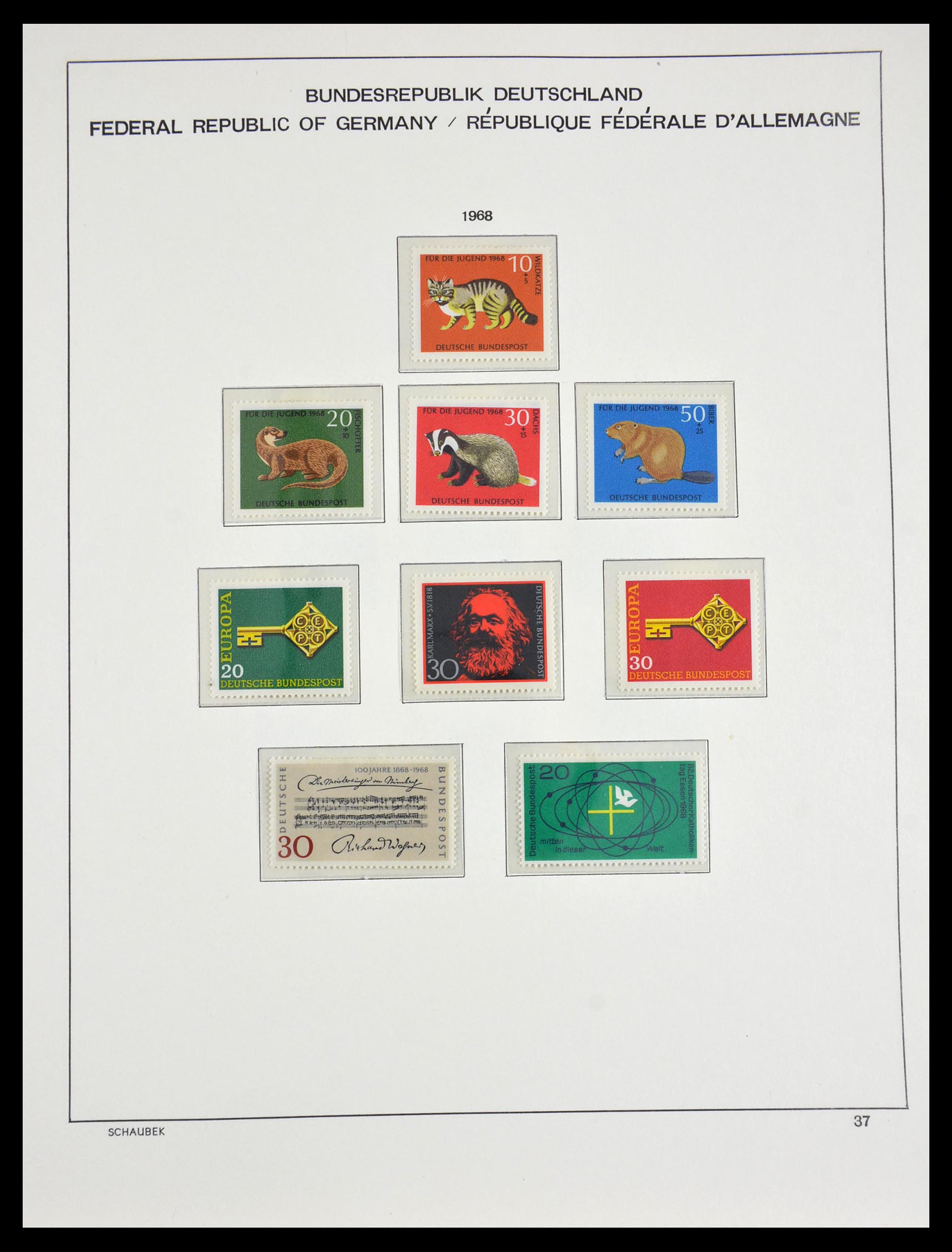 29489 035 - 29489 Bundespost 1954-1990.