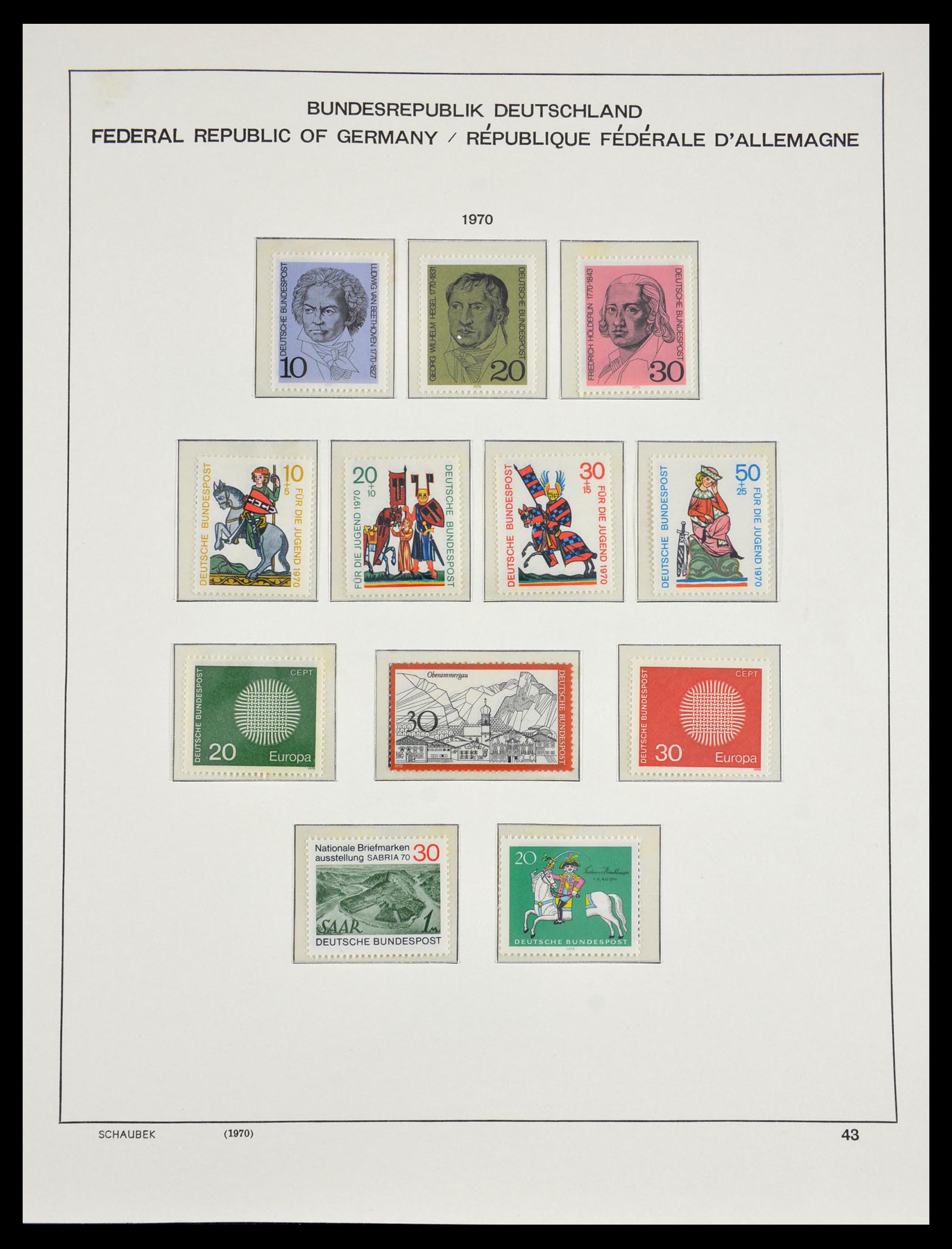 29489 042 - 29489 Bundespost 1954-1990.