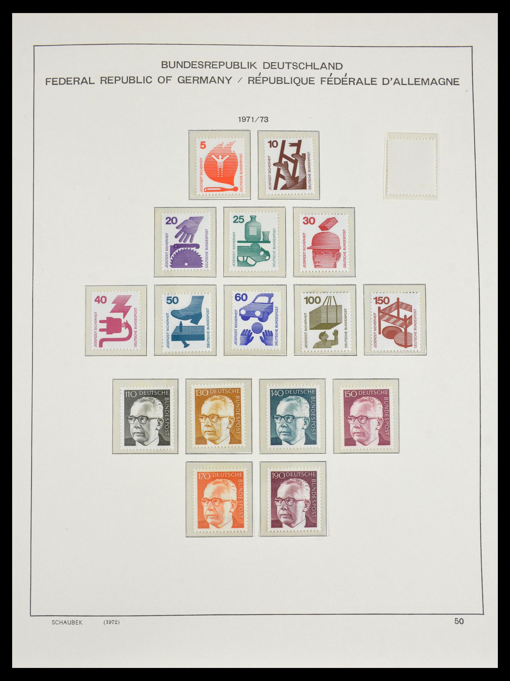 29489 050 - 29489 Bundespost 1954-1990.