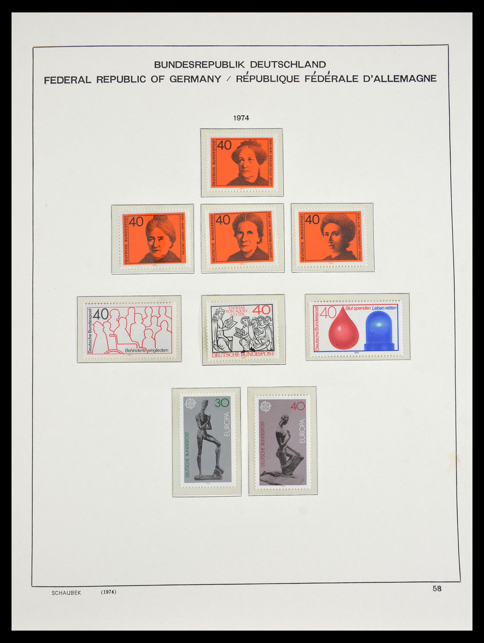 29489 060 - 29489 Bundespost 1954-1990.