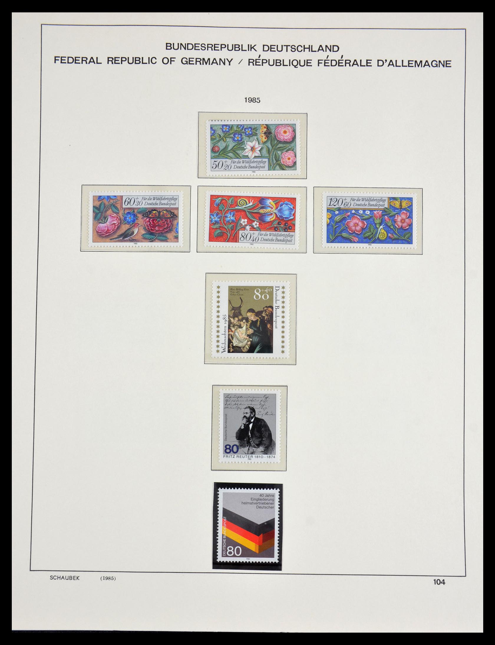 29489 122 - 29489 Bundespost 1954-1990.