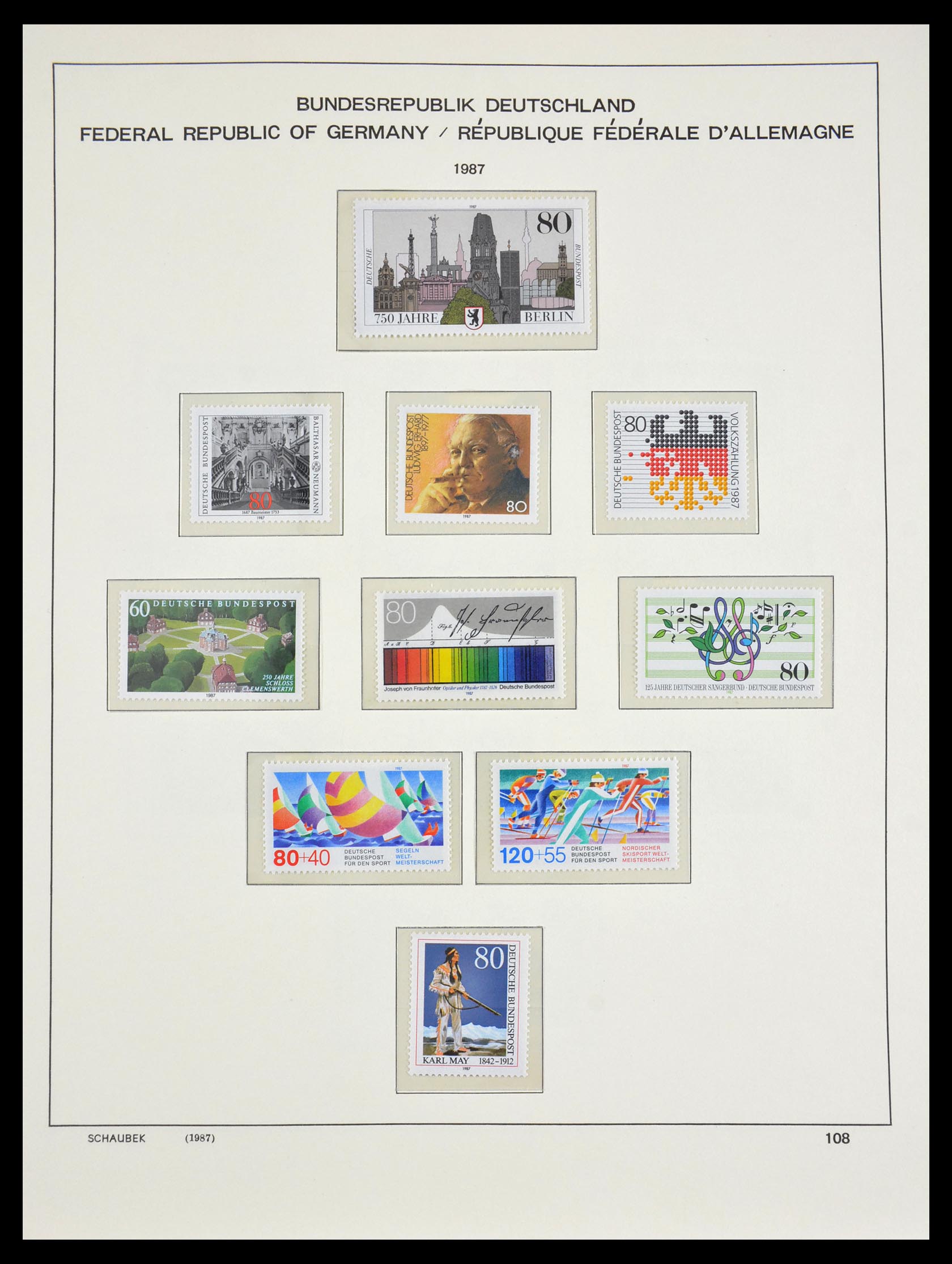 29489 127 - 29489 Bundespost 1954-1990.