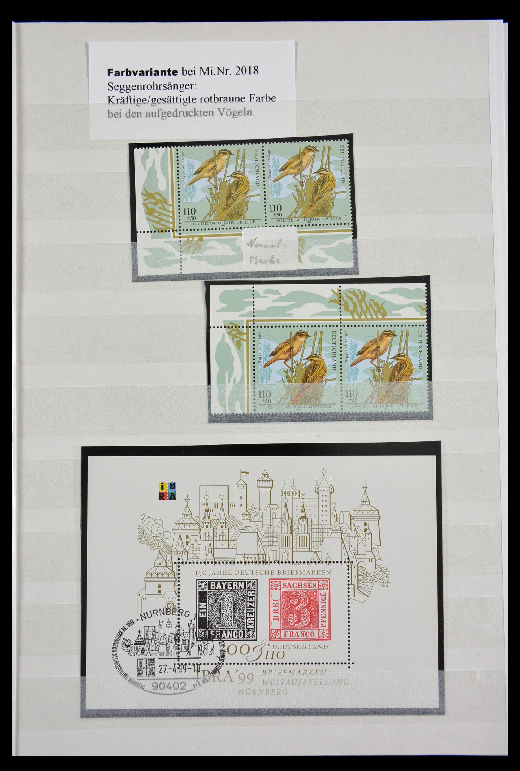 29491 033 - 29491 Bundespost plateflaws 1957-1994.