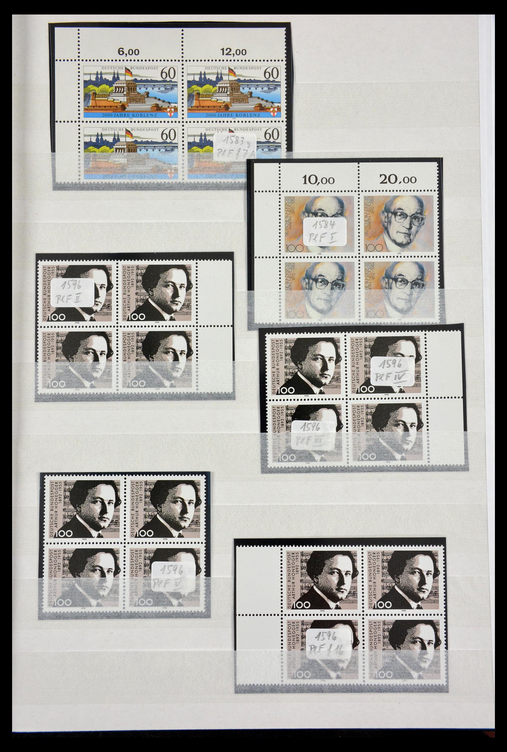 29491 045 - 29491 Bundespost plaatfouten 1957-1994.
