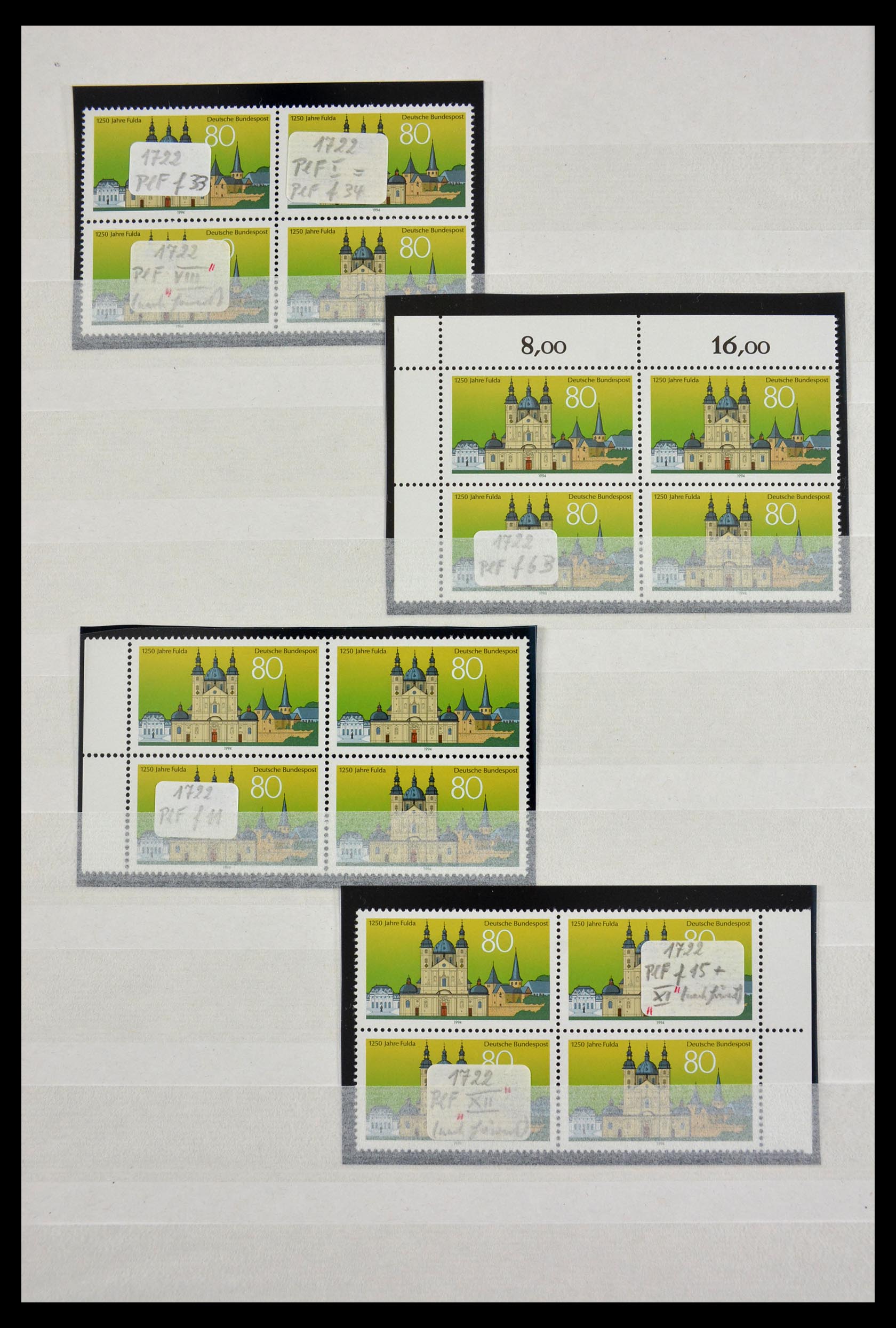 29491 056 - 29491 Bundespost plaatfouten 1957-1994.