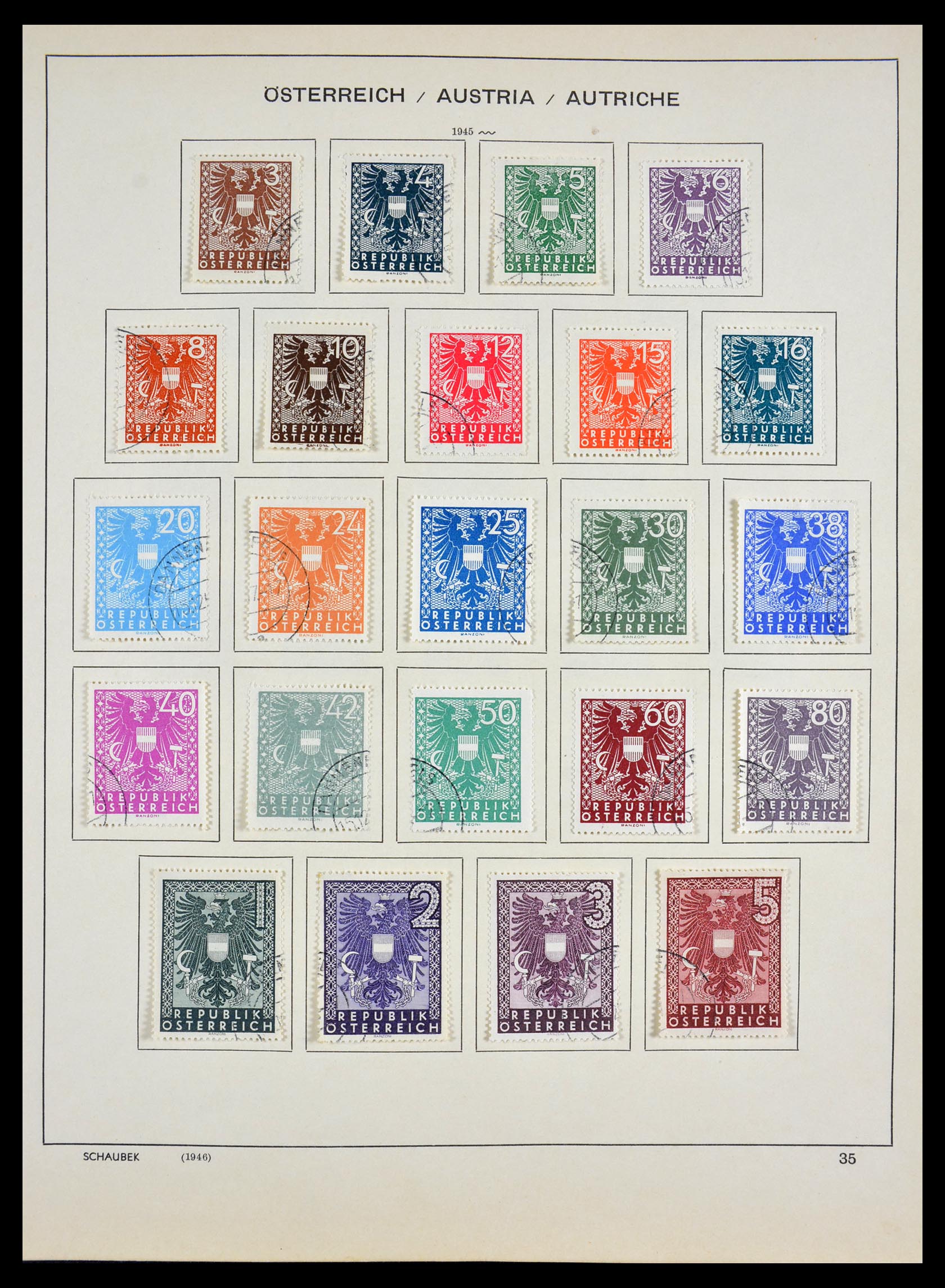 29521 035 - 29521 Oostenrijk 1850-1972.