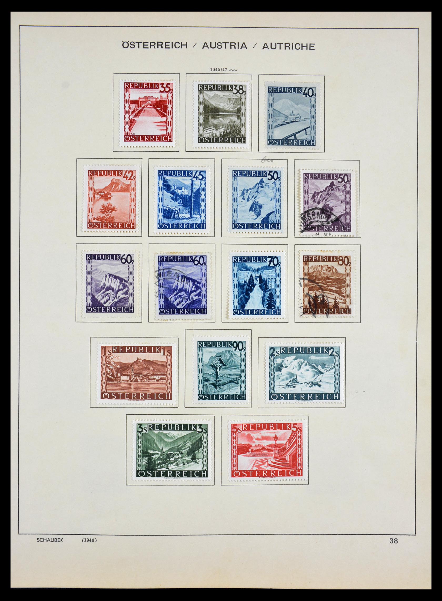 29521 038 - 29521 Oostenrijk 1850-1972.