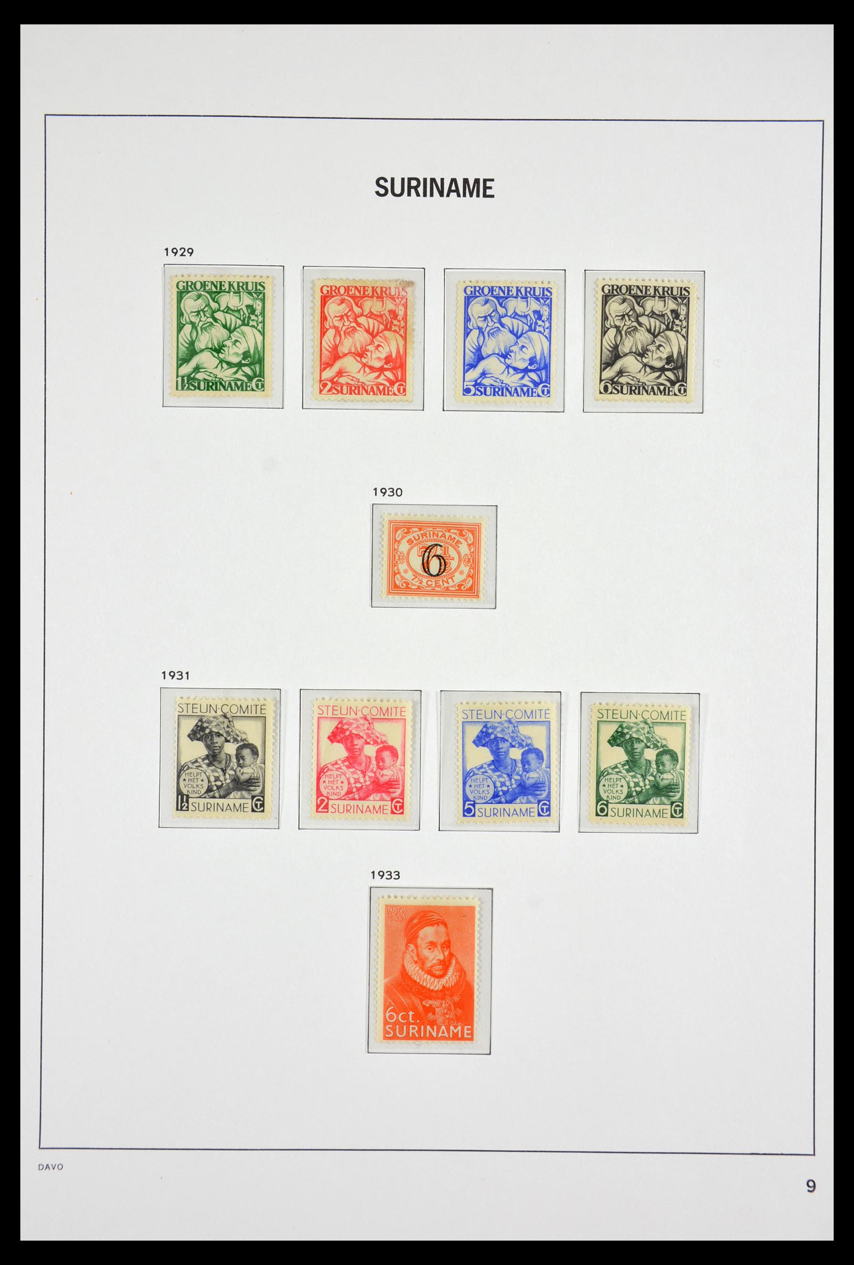 29533 009 - 29533 Surinam 1873-1975.