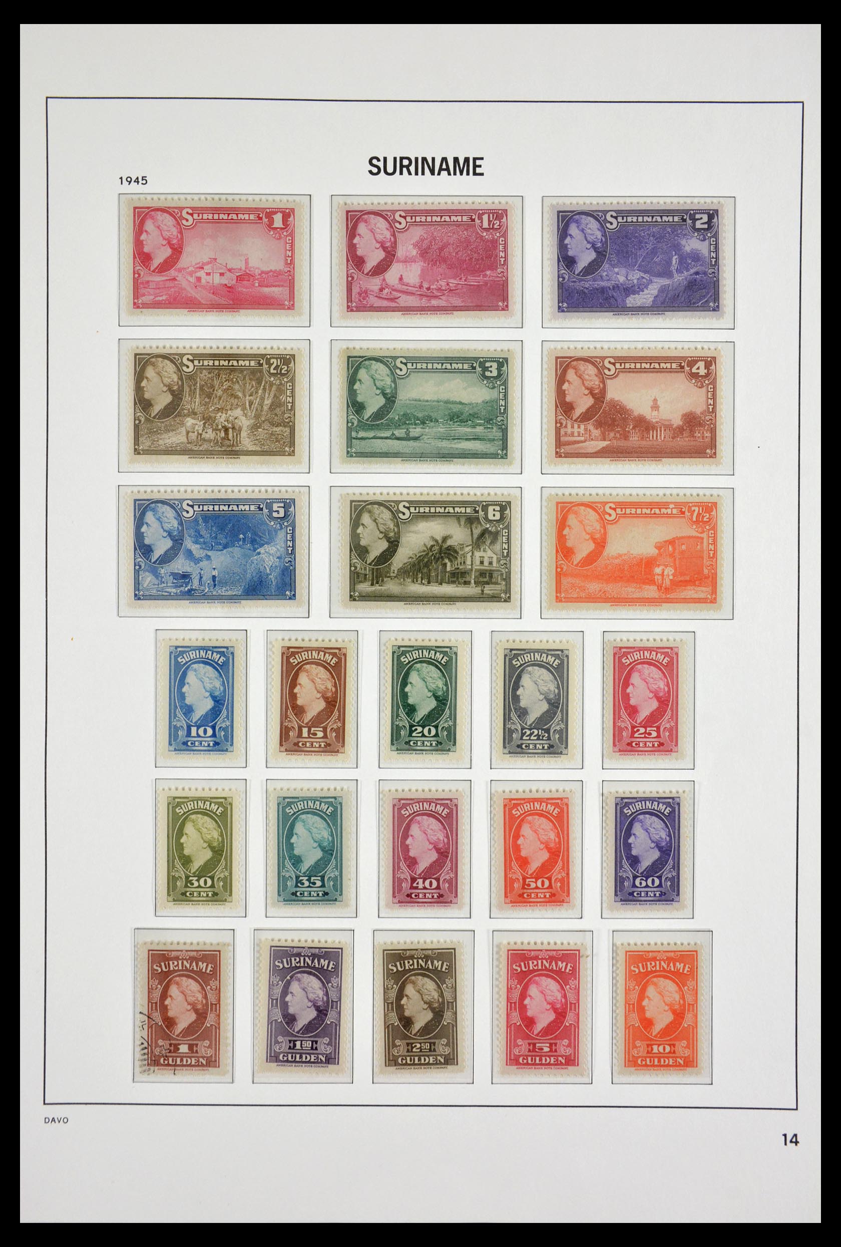 29533 014 - 29533 Surinam 1873-1975.