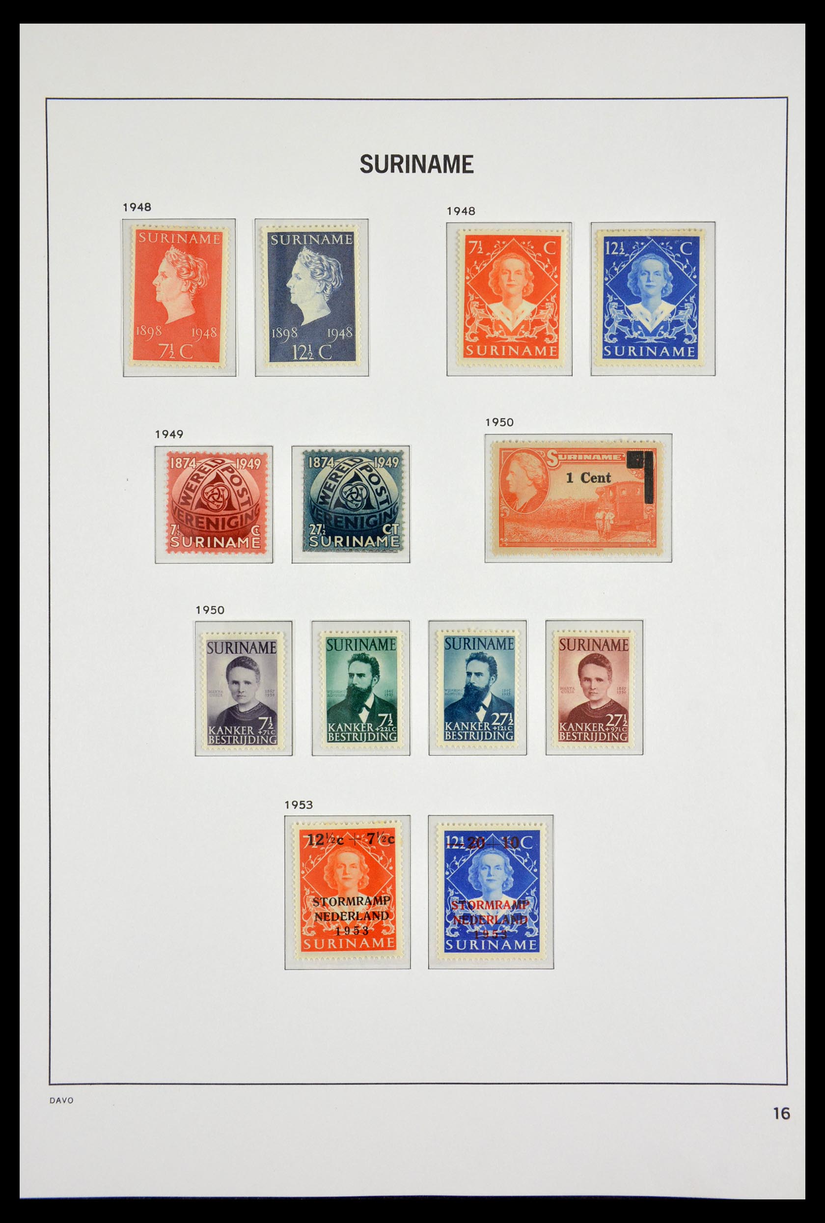 29533 016 - 29533 Suriname 1873-1975.