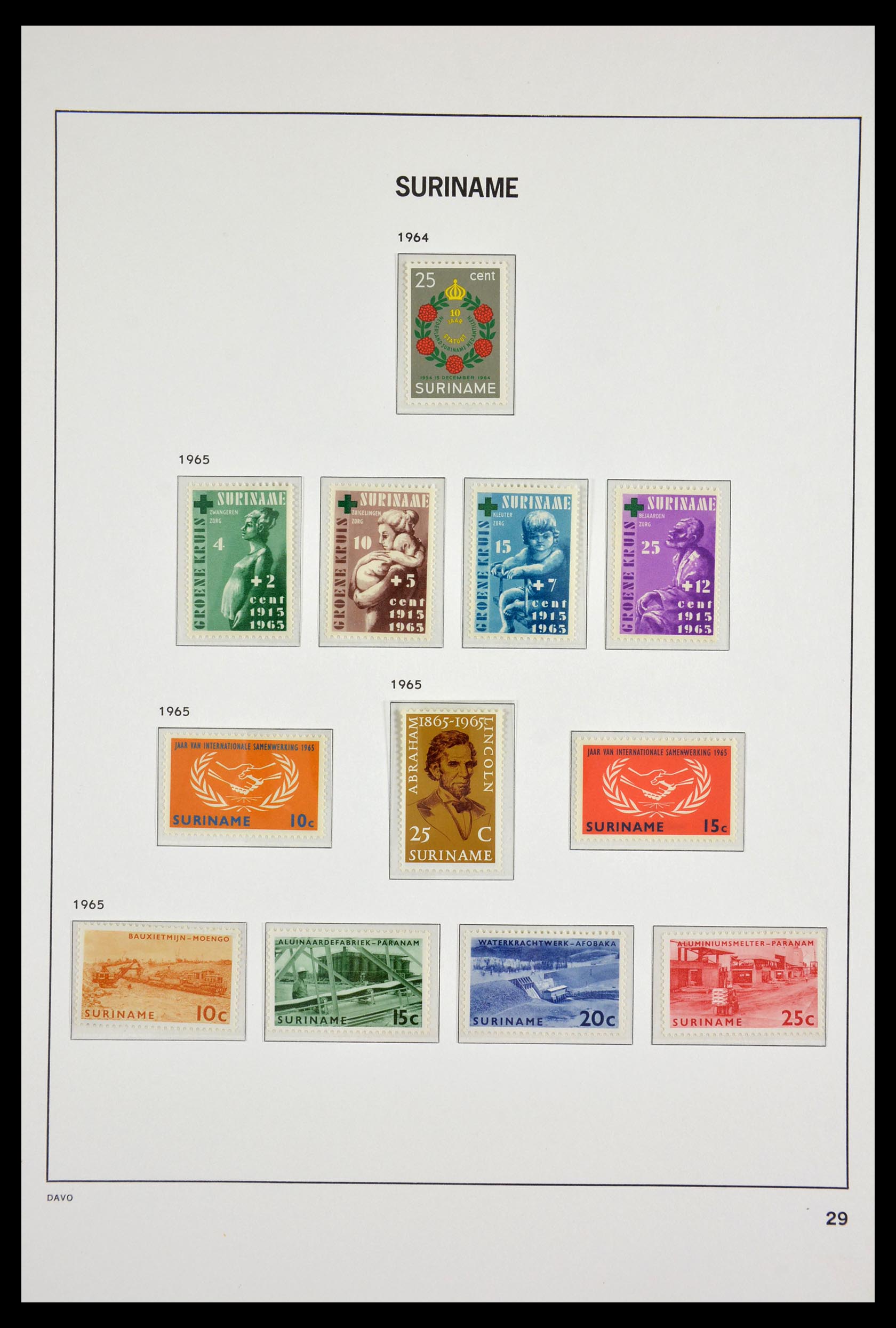 29533 029 - 29533 Suriname 1873-1975.