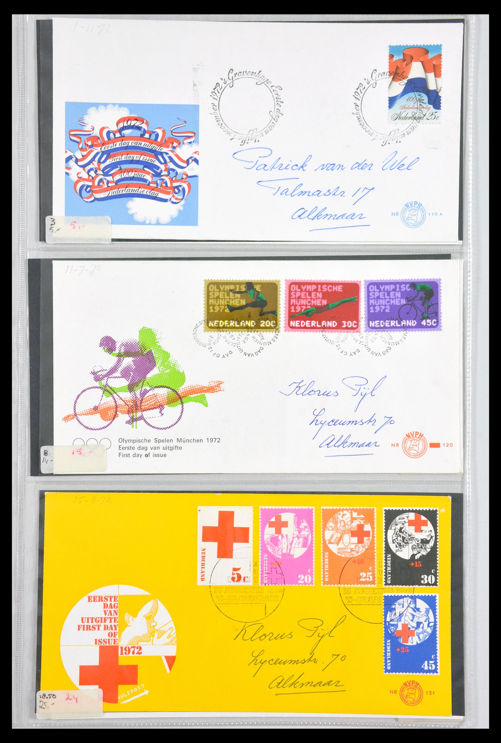 29540 043 - 29540 Netherlands 1950-1982 FDC's.