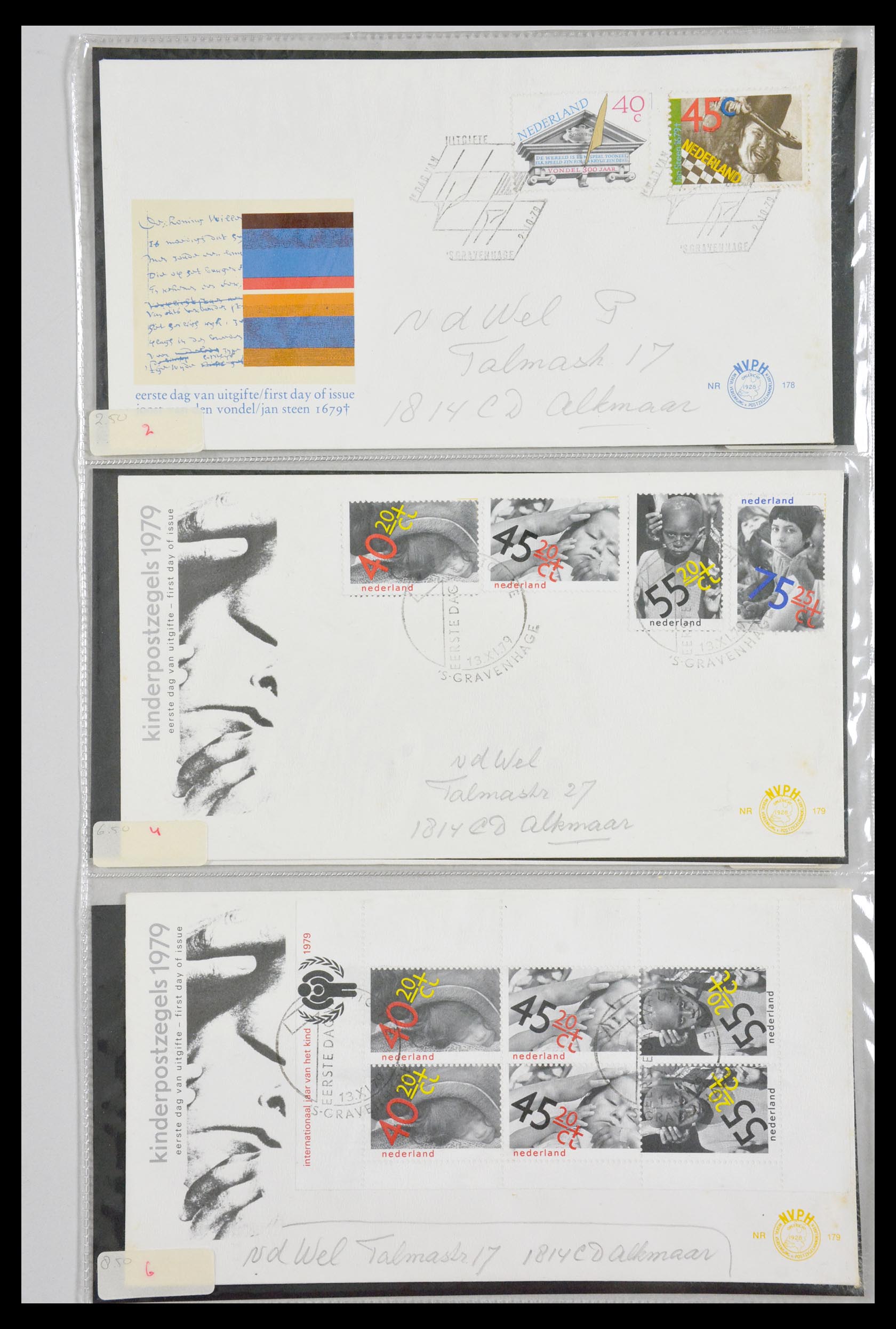 29540 065 - 29540 Netherlands 1950-1982 FDC's.