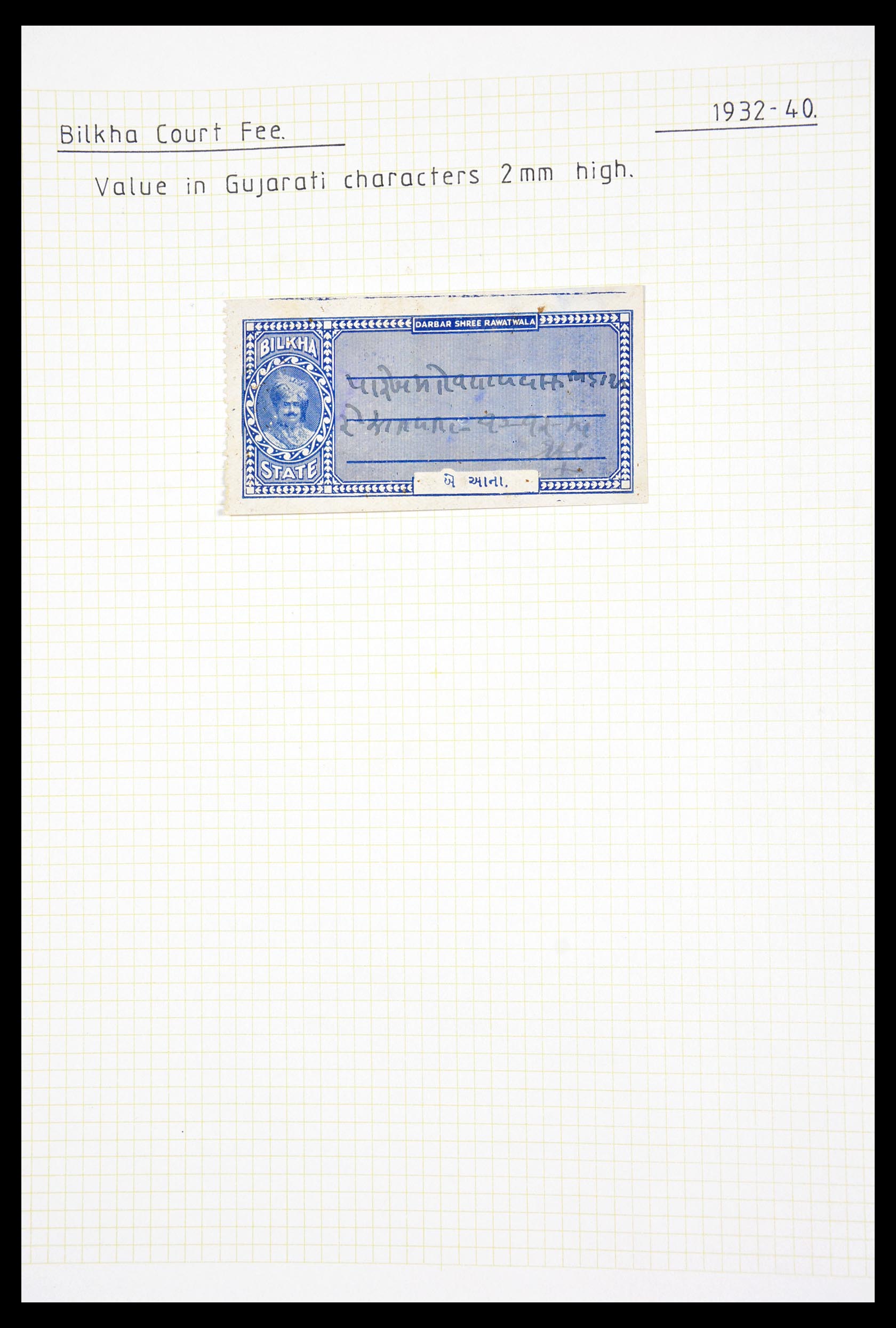 29571 170 - 29571 Indiase Staten fiscaal 1884-1951.
