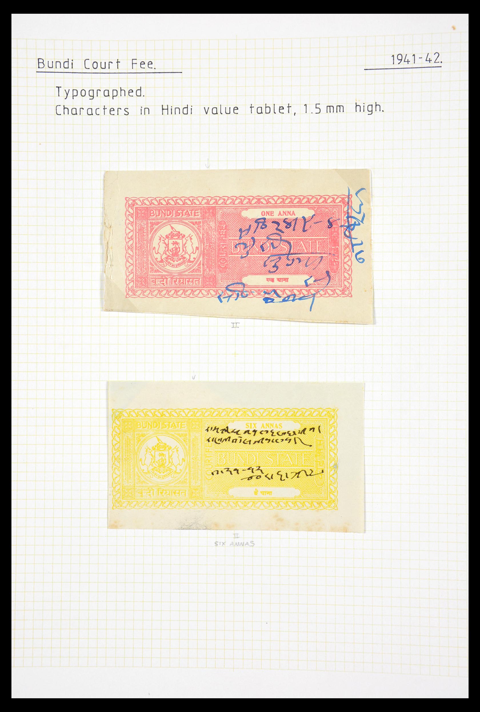 29571 171 - 29571 Indiase Staten fiscaal 1884-1951.