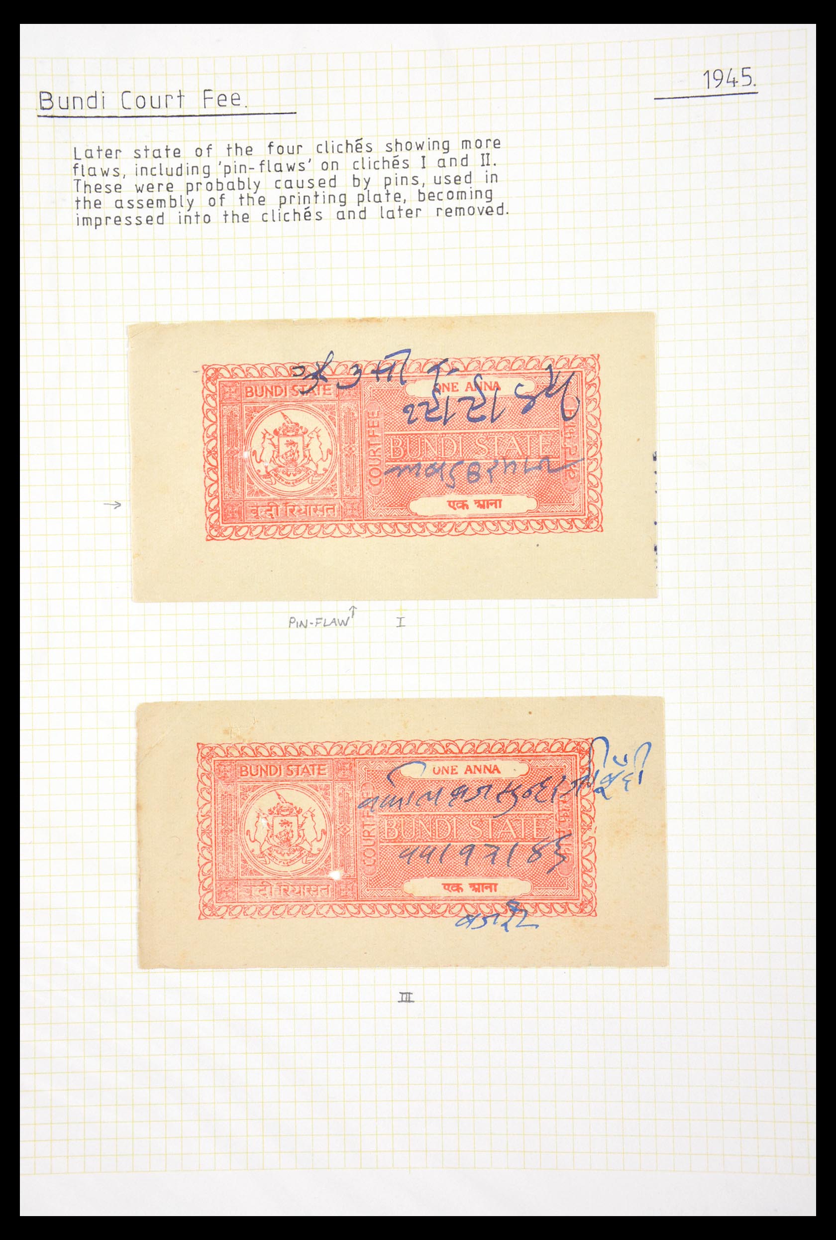 29571 181 - 29571 Indiase Staten fiscaal 1884-1951.