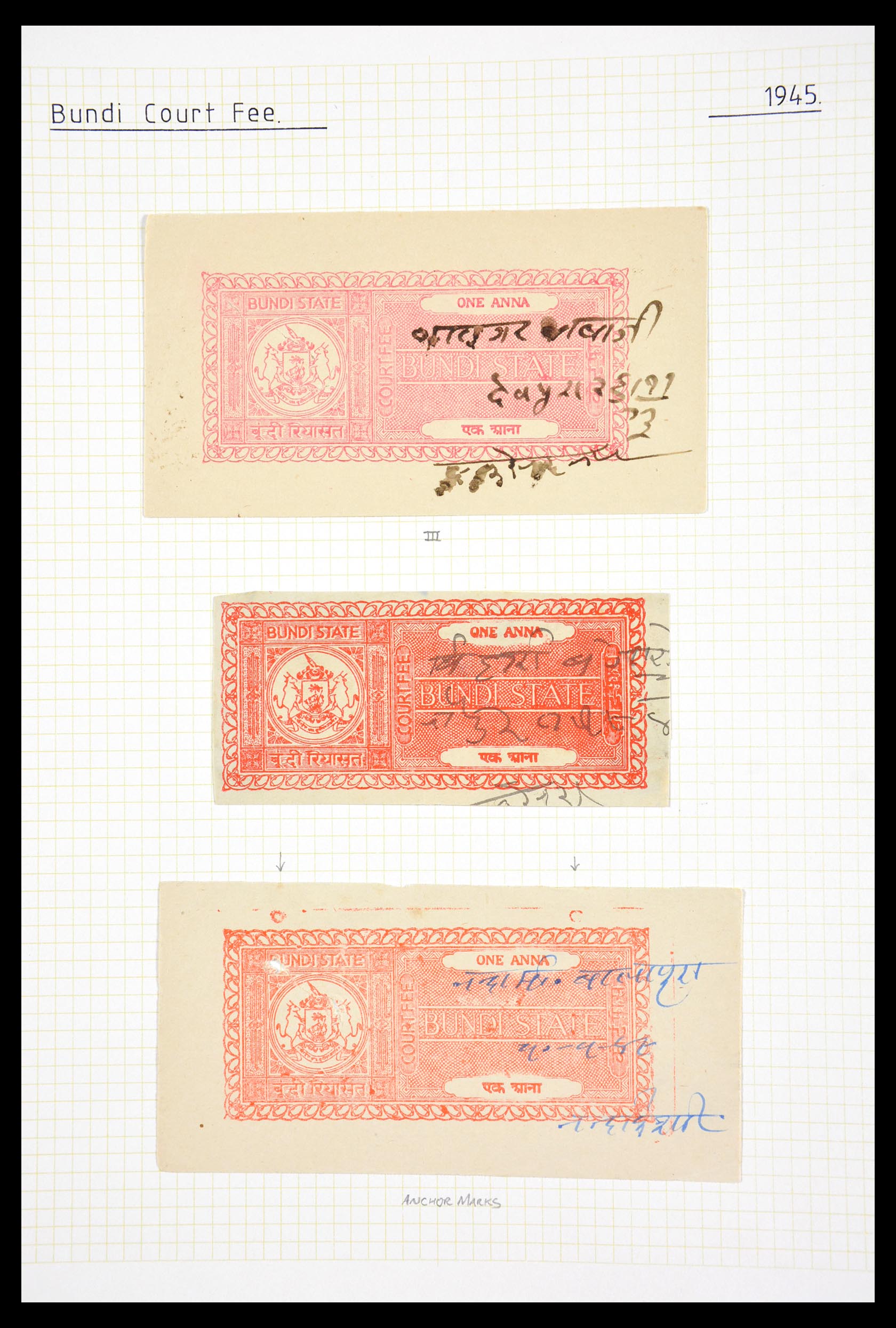 29571 182 - 29571 Indiase Staten fiscaal 1884-1951.