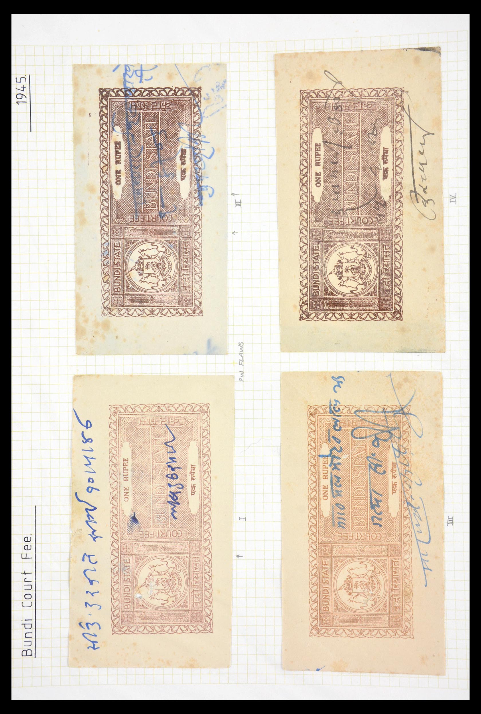 29571 185 - 29571 Indiase Staten fiscaal 1884-1951.