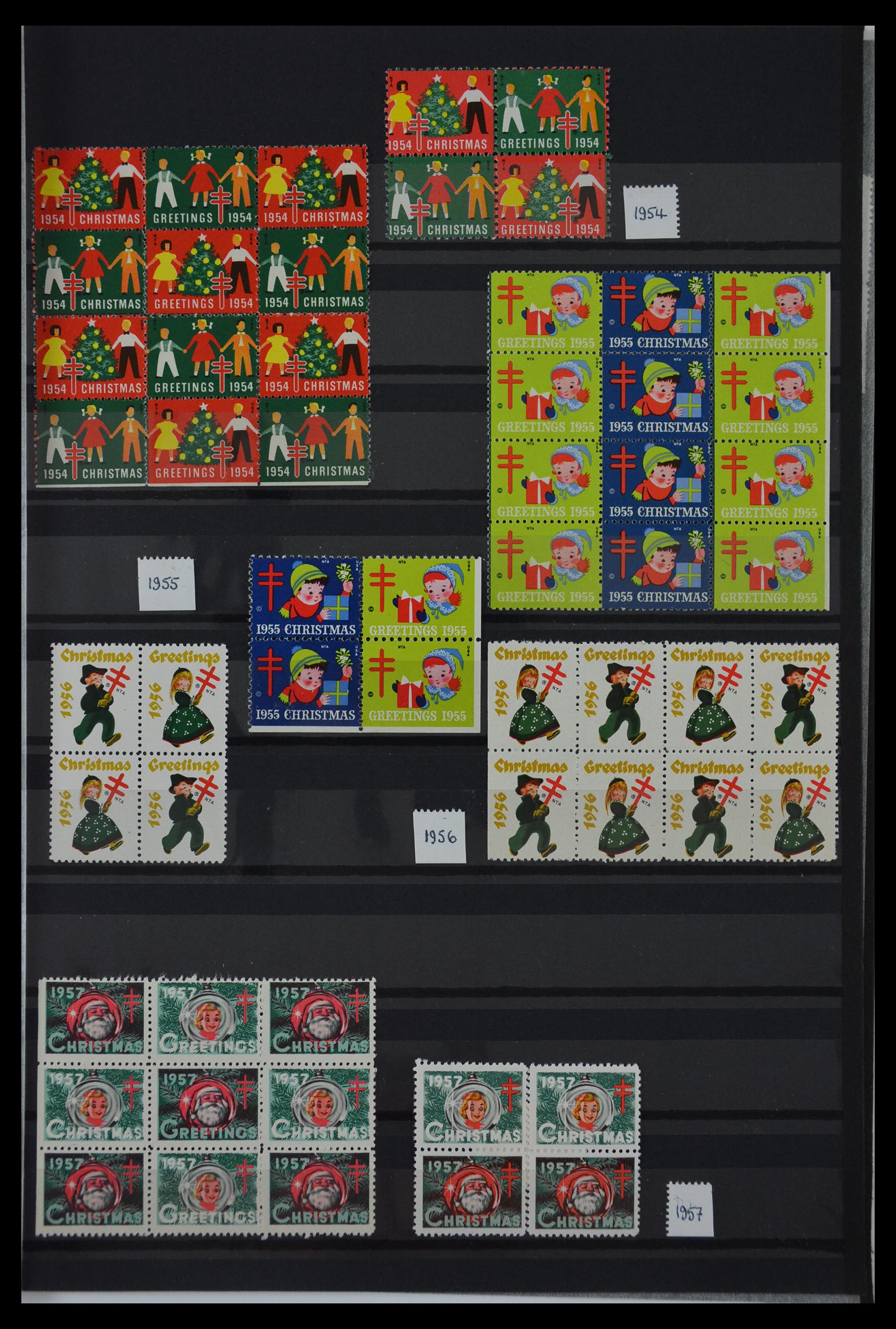 29587 007 - 29587 USA kerstzegels 1907-1978.