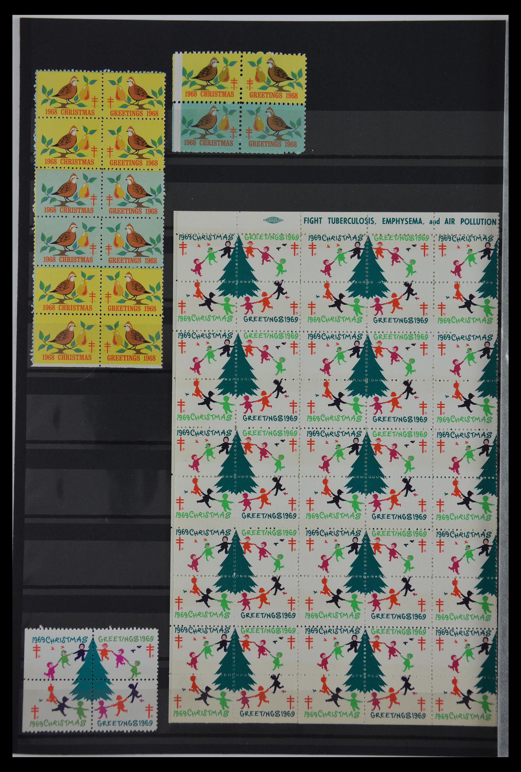 29587 010 - 29587 USA kerstzegels 1907-1978.