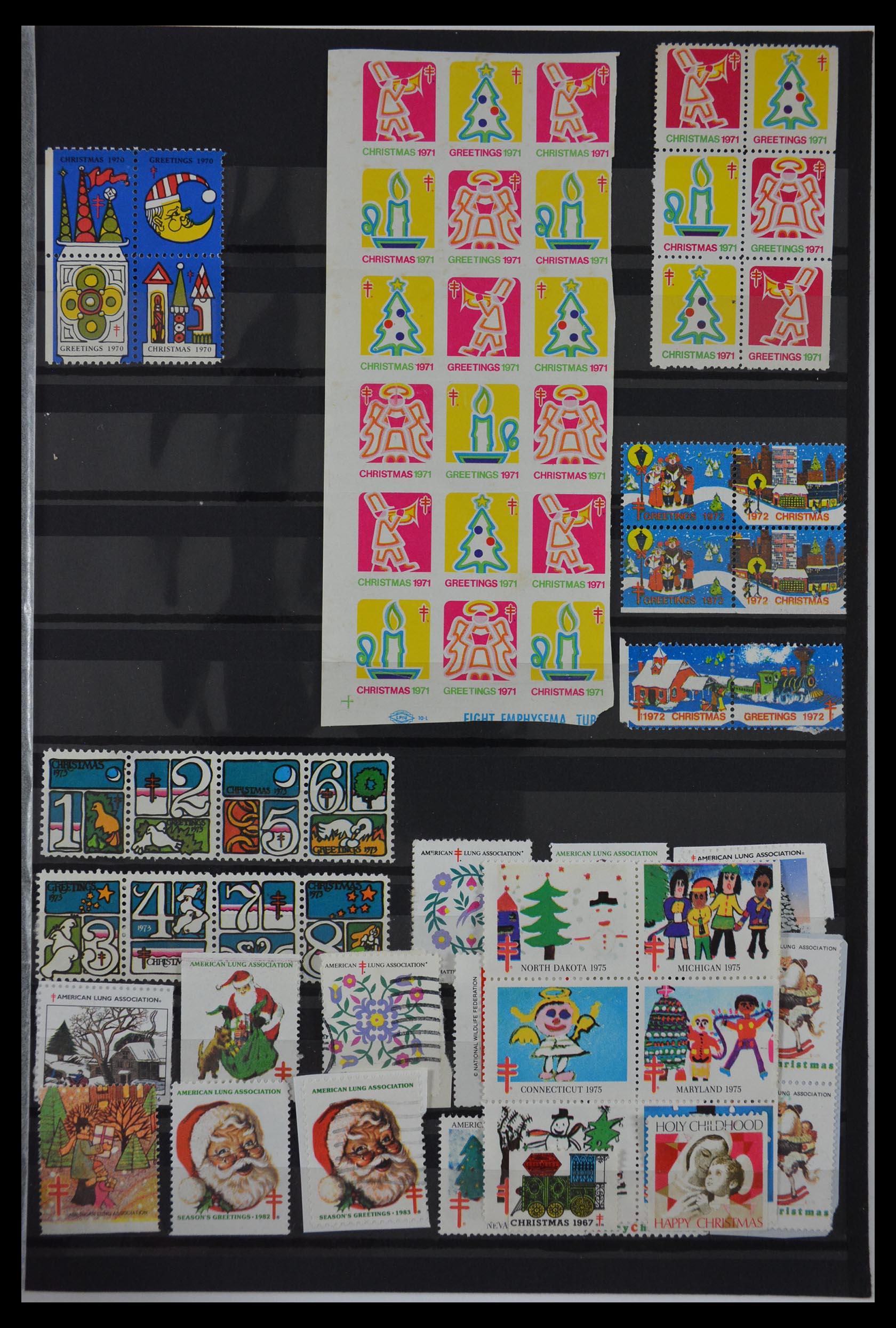 29587 011 - 29587 USA kerstzegels 1907-1978.