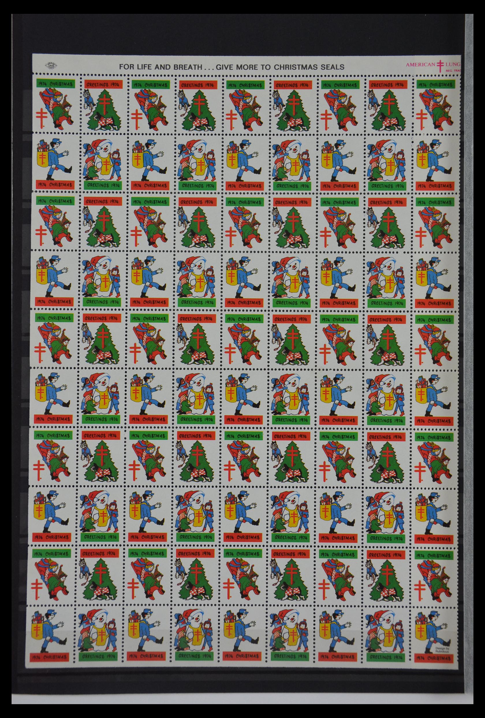 29587 014 - 29587 USA Christmas seals 1907-1978.
