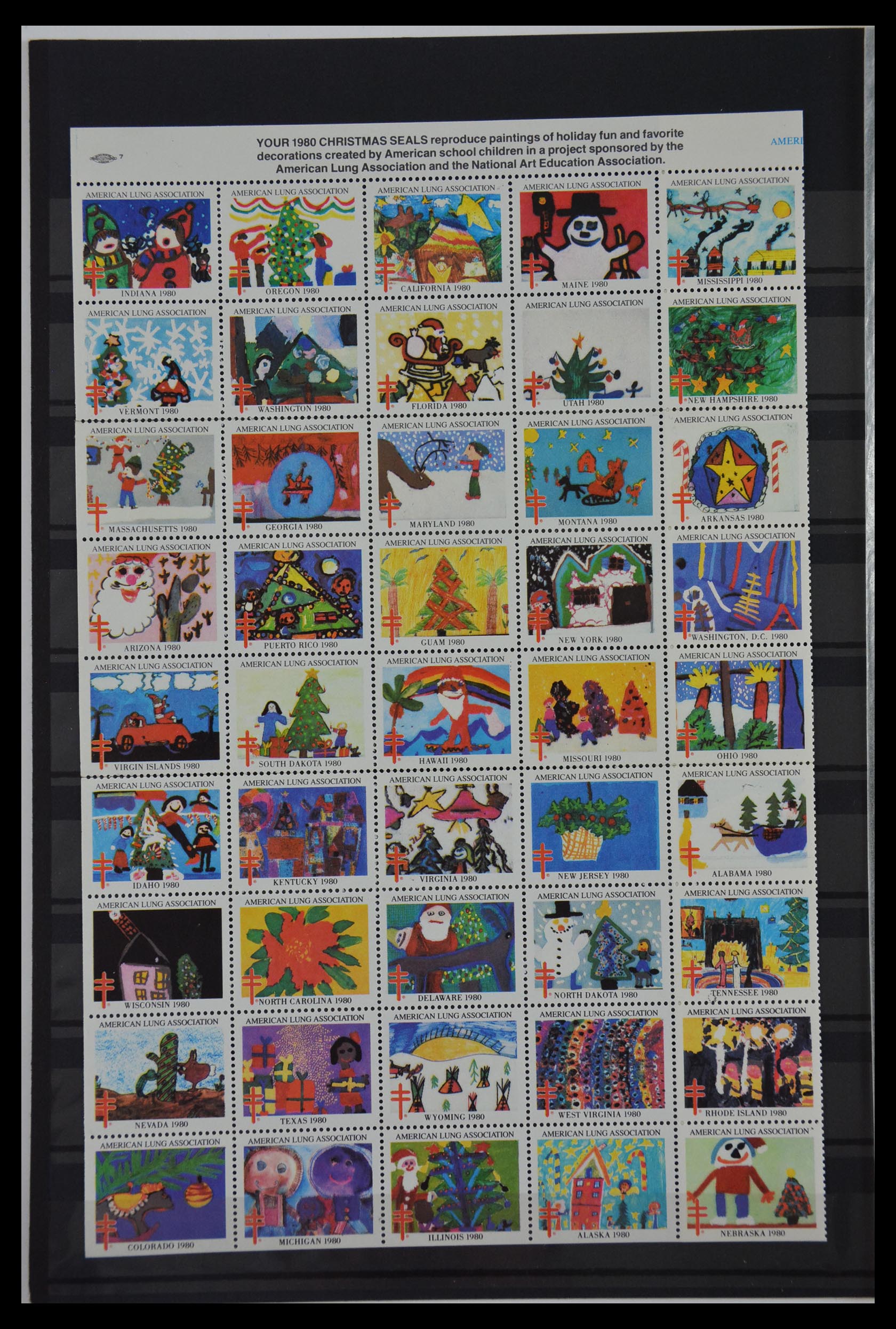 29587 016 - 29587 USA kerstzegels 1907-1978.