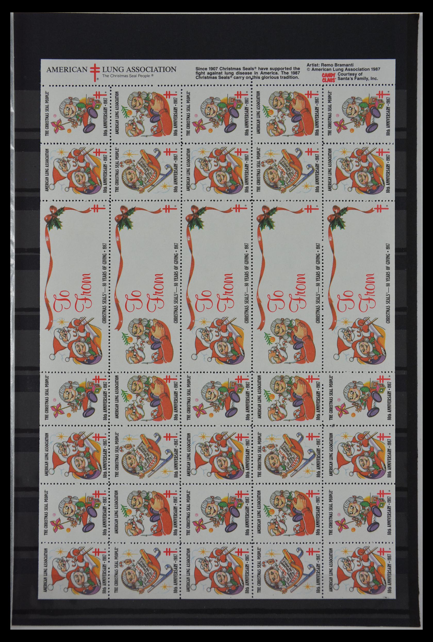 29587 017 - 29587 USA kerstzegels 1907-1978.