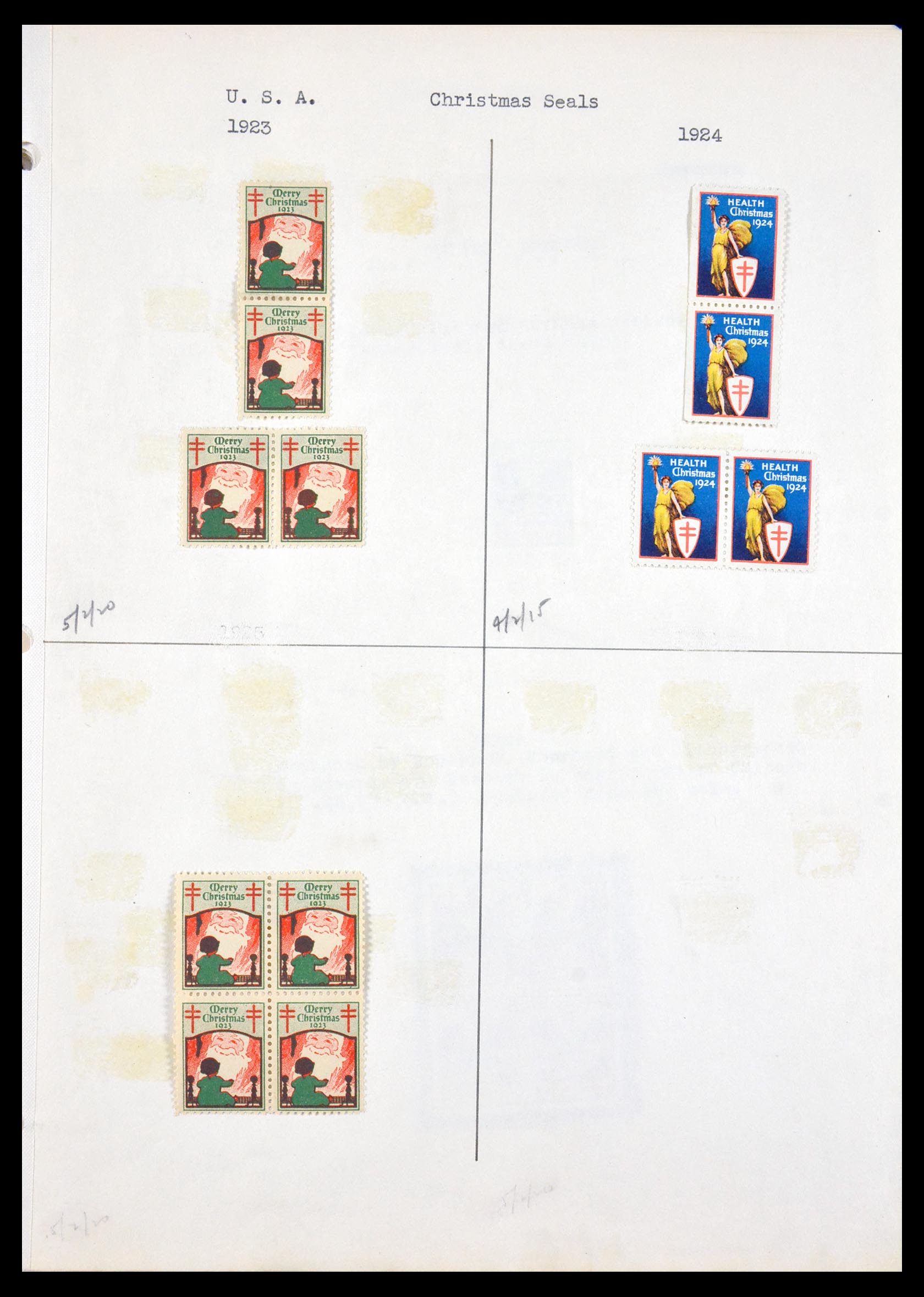 29587 019 - 29587 USA kerstzegels 1907-1978.