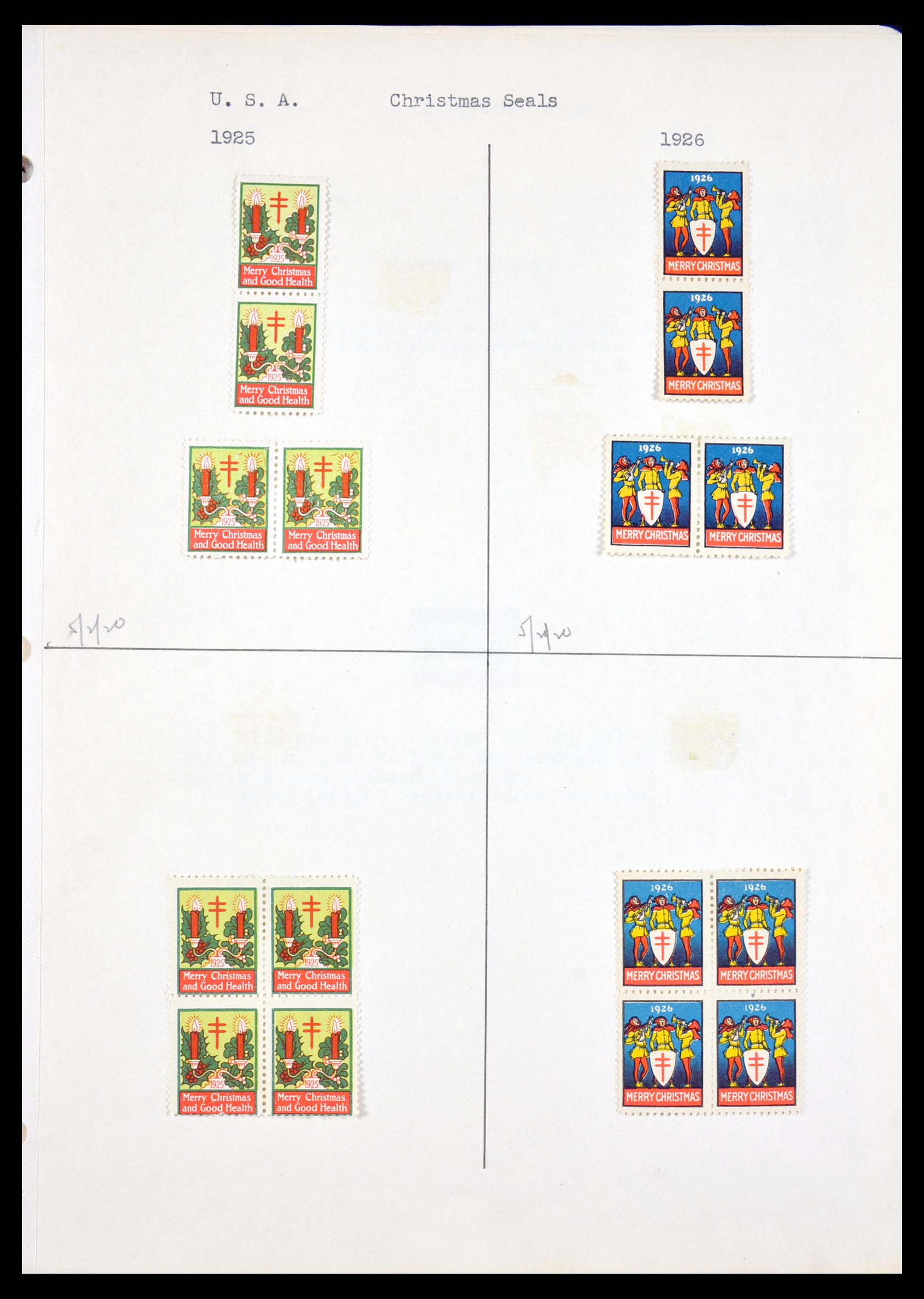 29587 021 - 29587 USA kerstzegels 1907-1978.