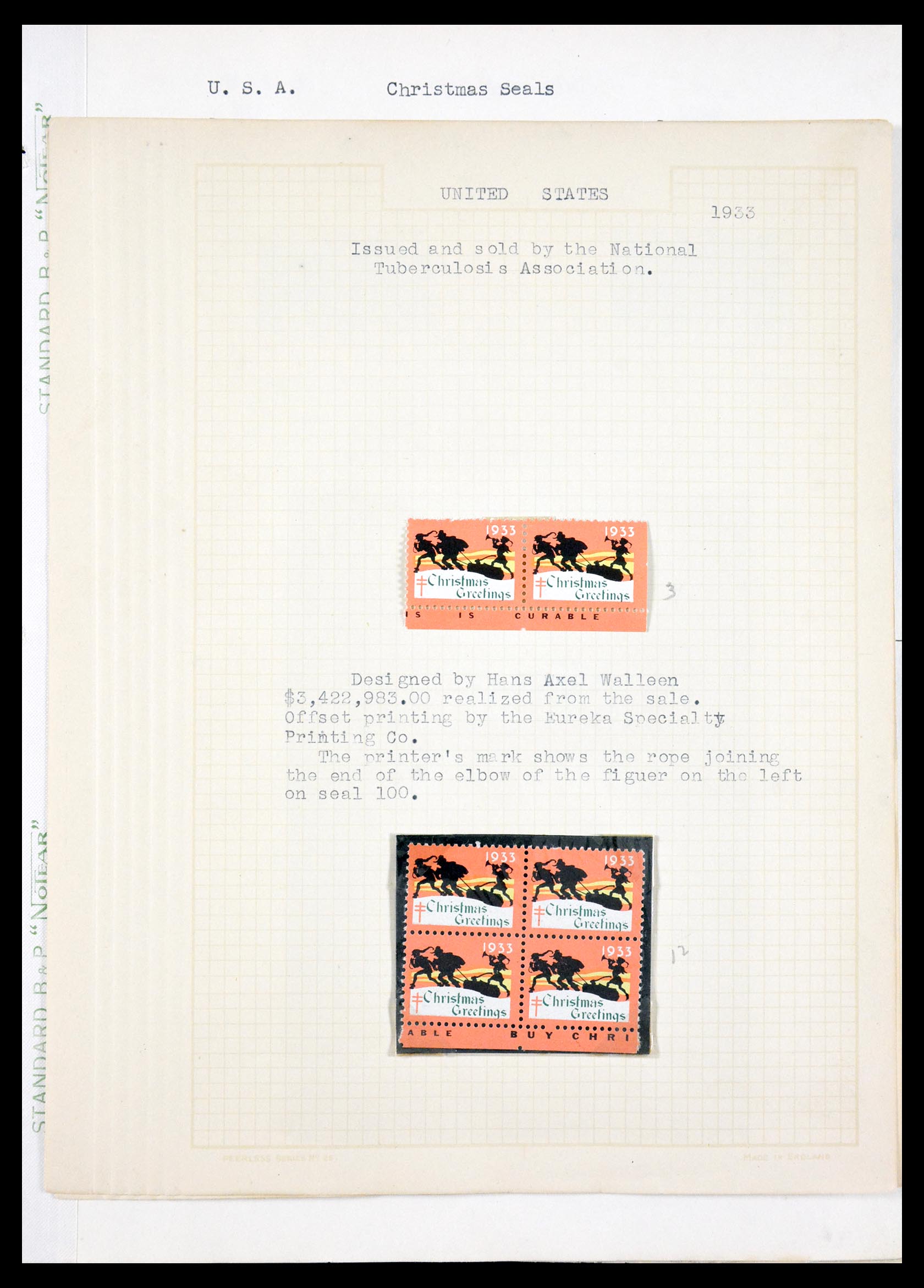 29587 031 - 29587 USA kerstzegels 1907-1978.