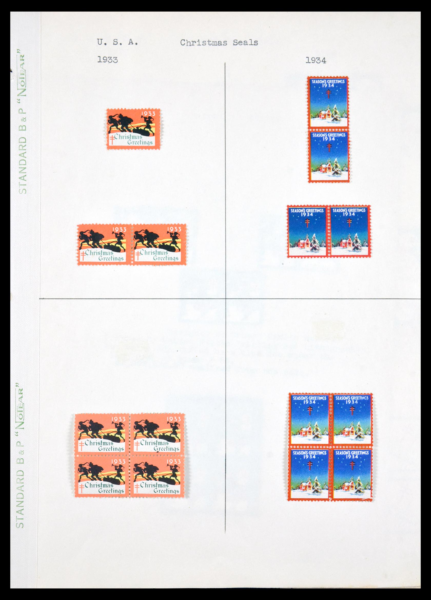 29587 033 - 29587 USA kerstzegels 1907-1978.
