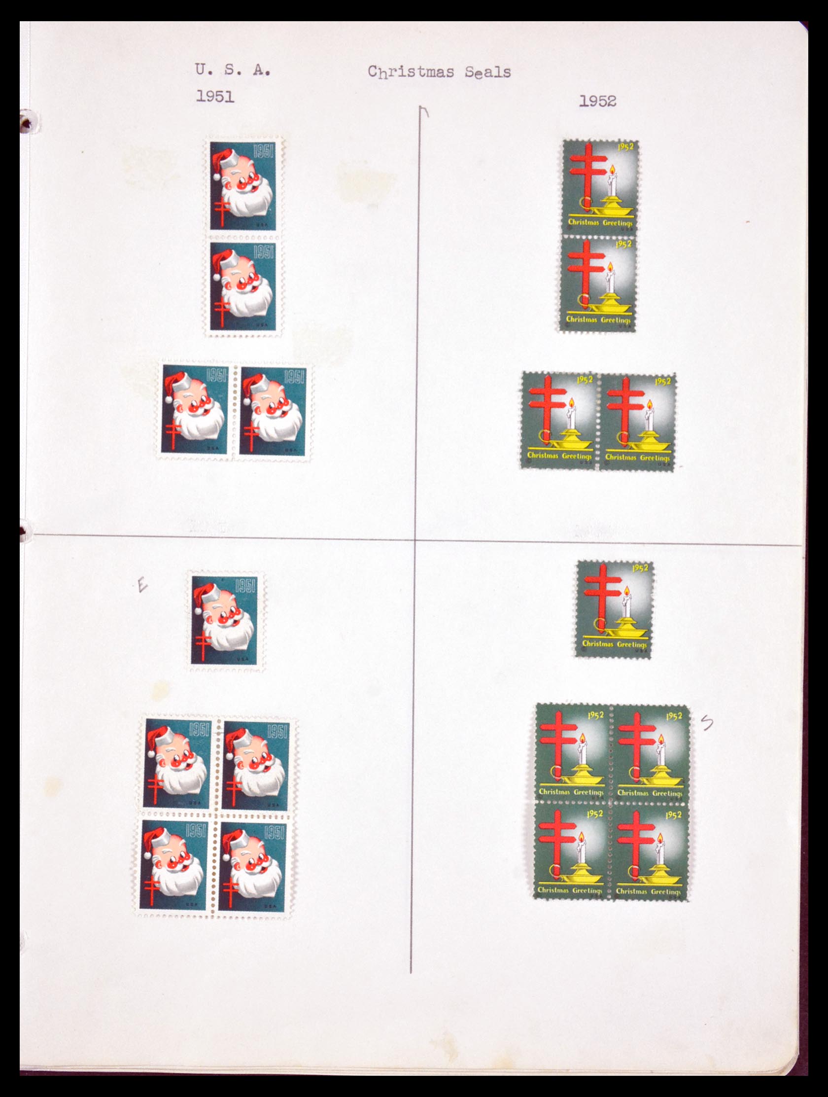 29587 053 - 29587 USA kerstzegels 1907-1978.