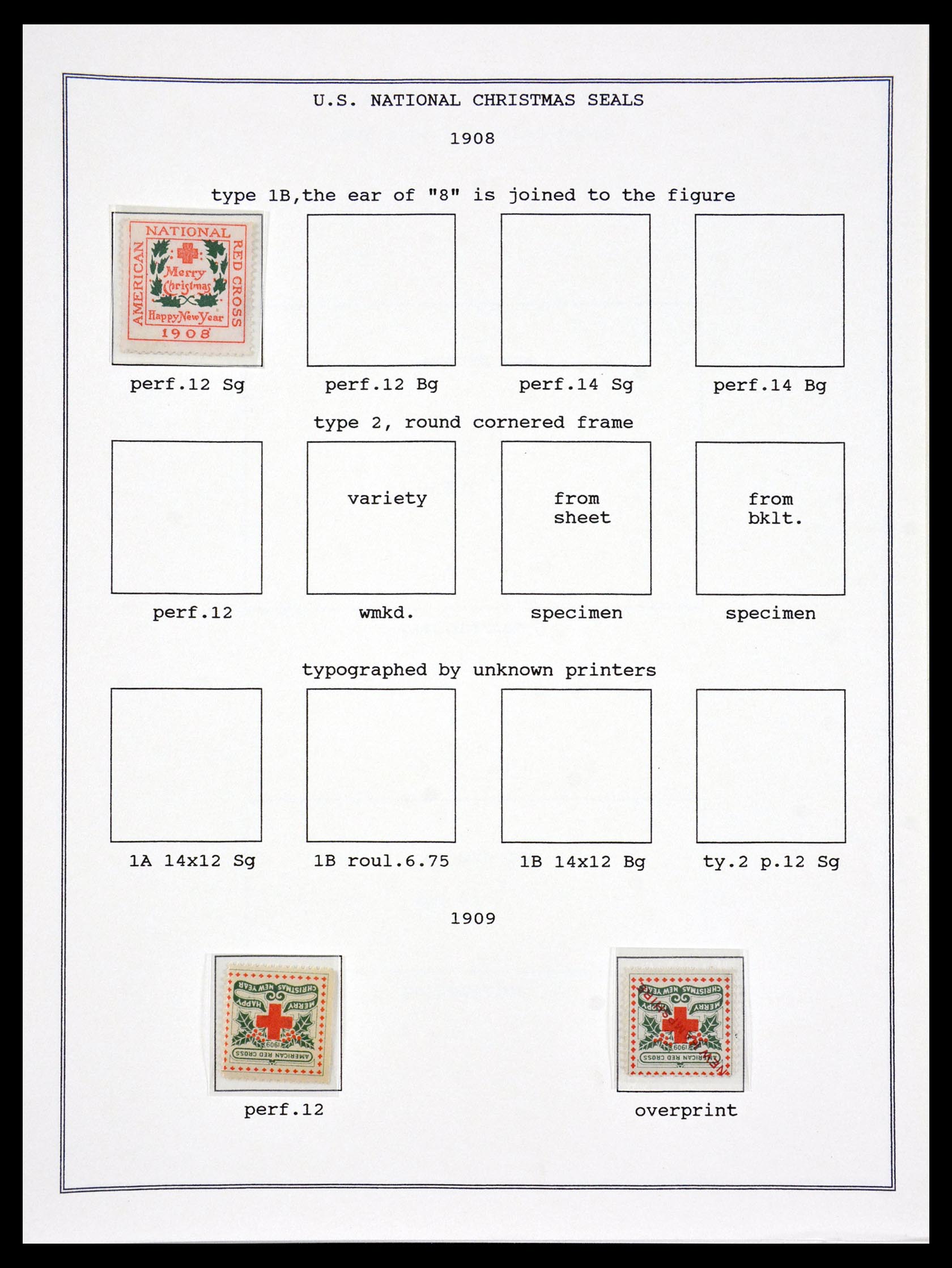 29587 056 - 29587 USA kerstzegels 1907-1978.