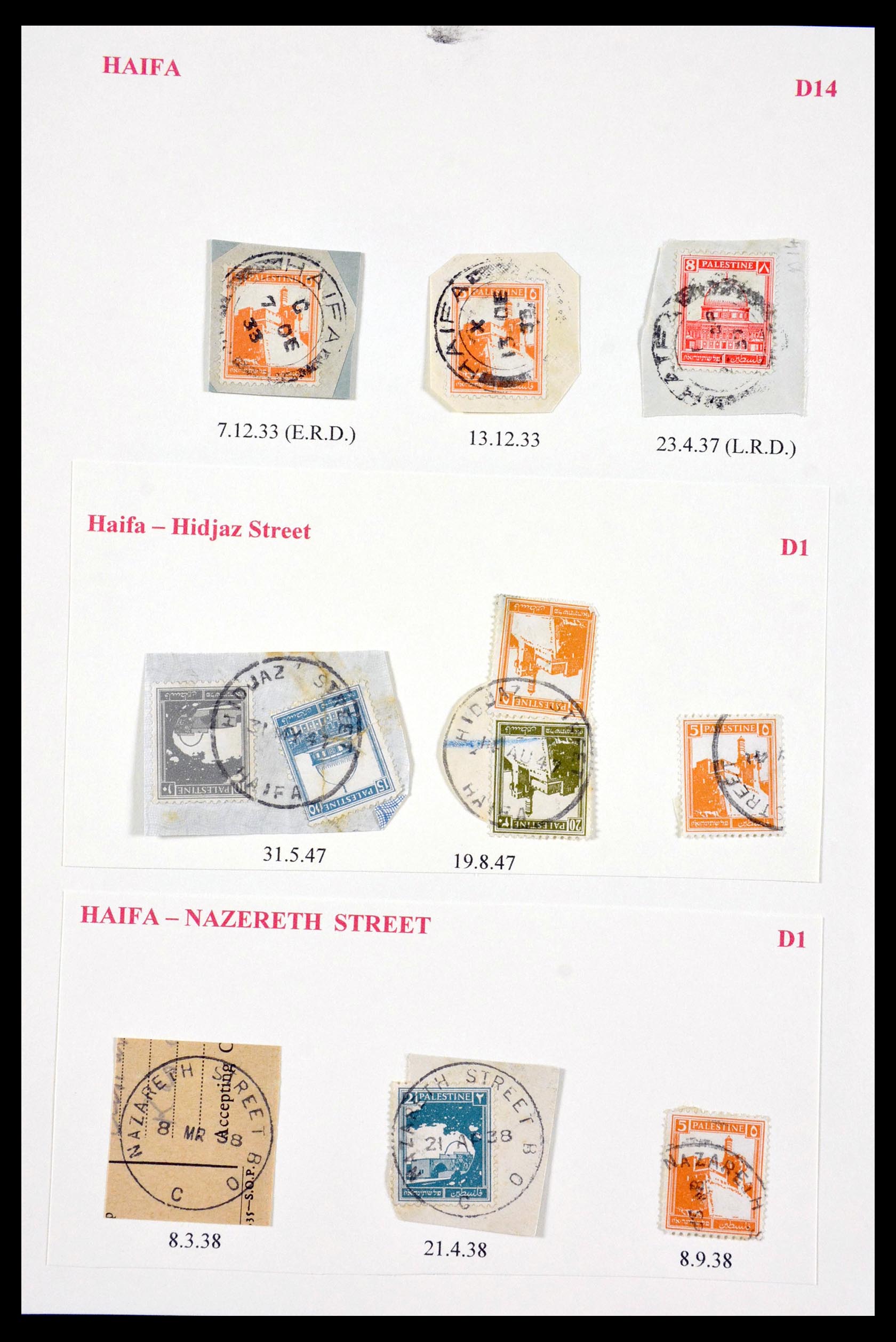 29588 015 - 29588 Palestina brieven en stempels 1919-1948.