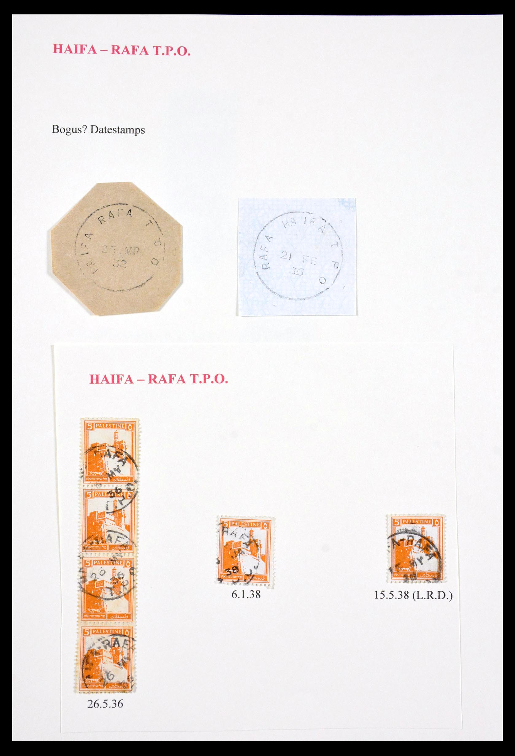 29588 027 - 29588 Palestina brieven en stempels 1919-1948.
