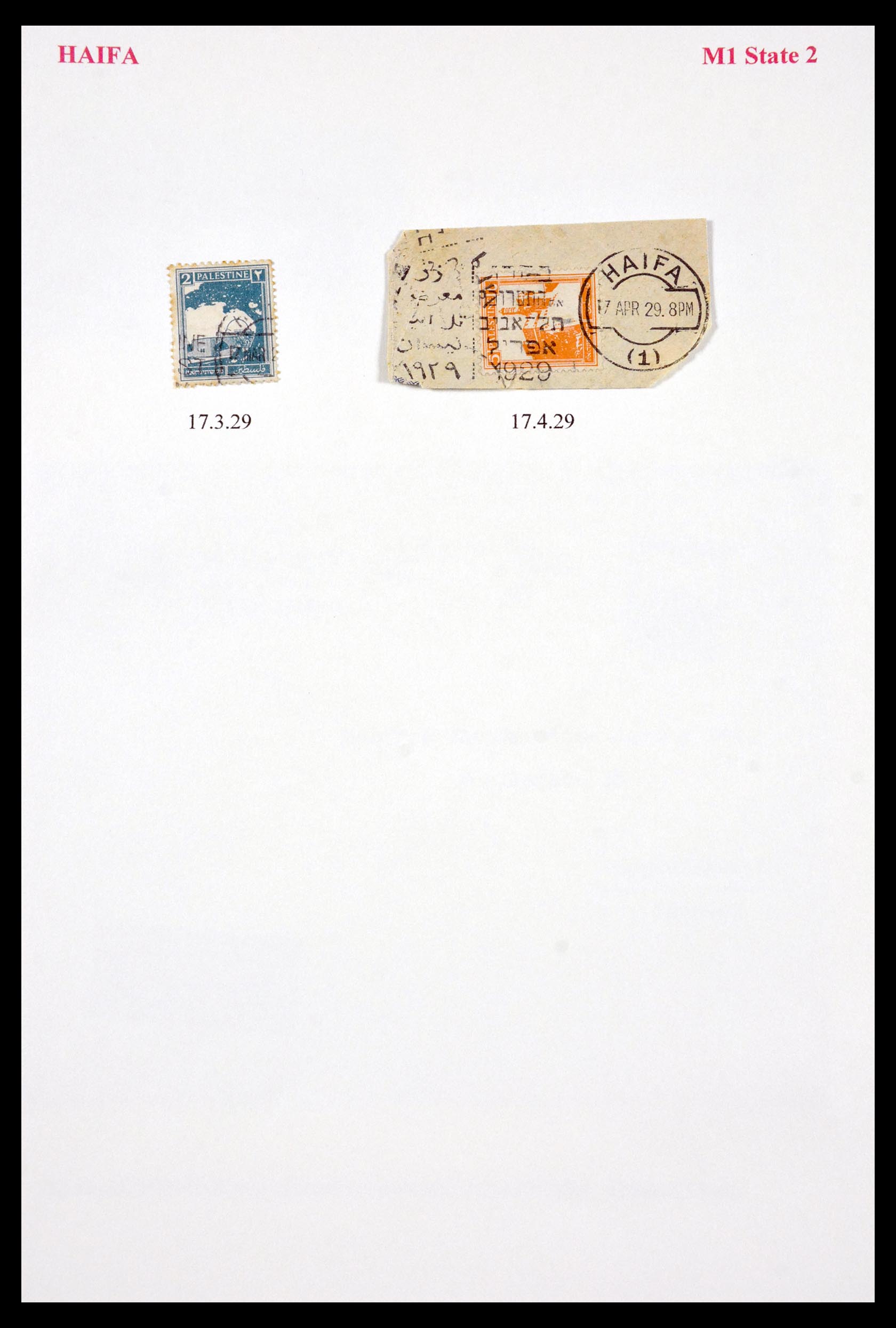 29588 052 - 29588 Palestina brieven en stempels 1919-1948.