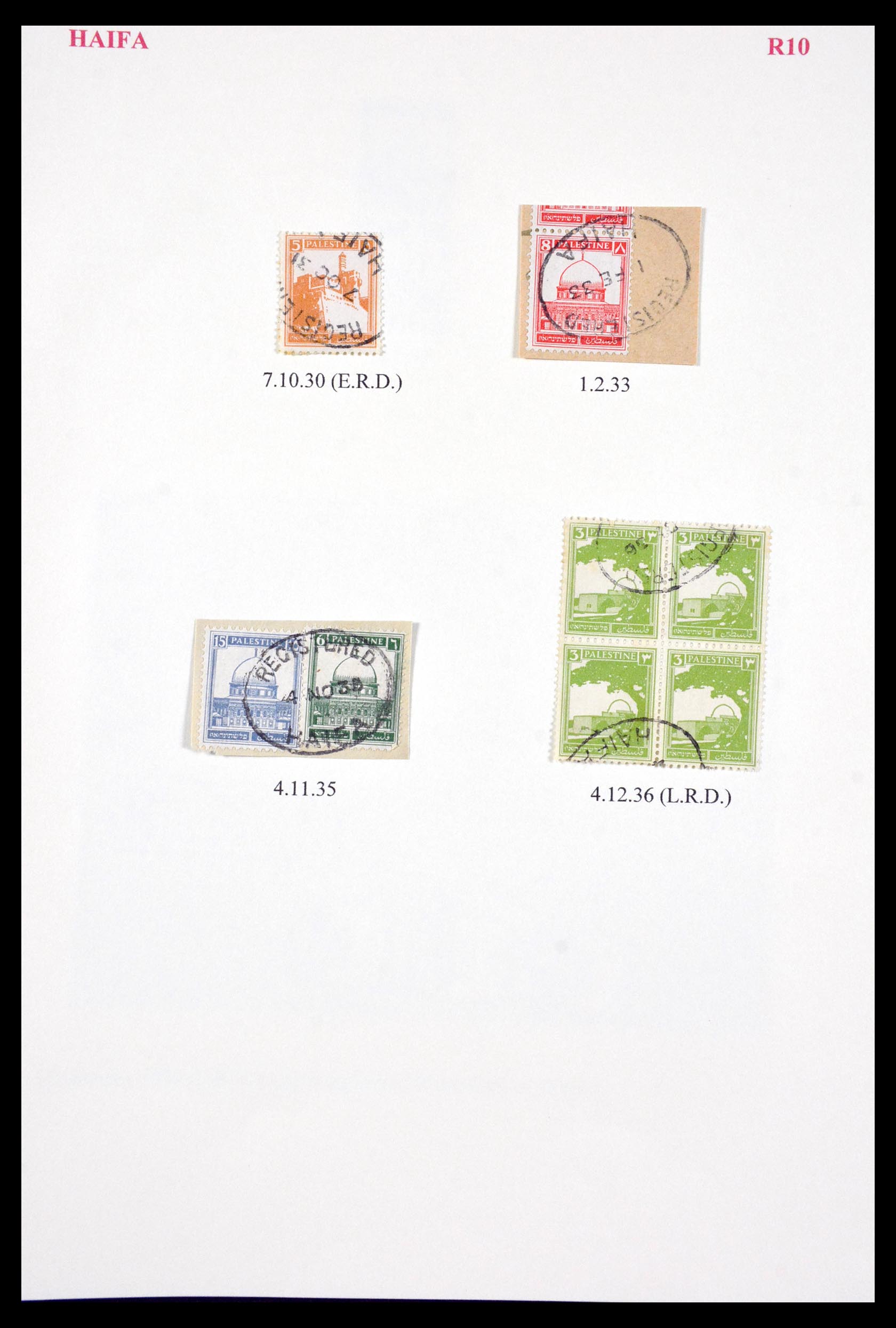 29588 068 - 29588 Palestina brieven en stempels 1919-1948.