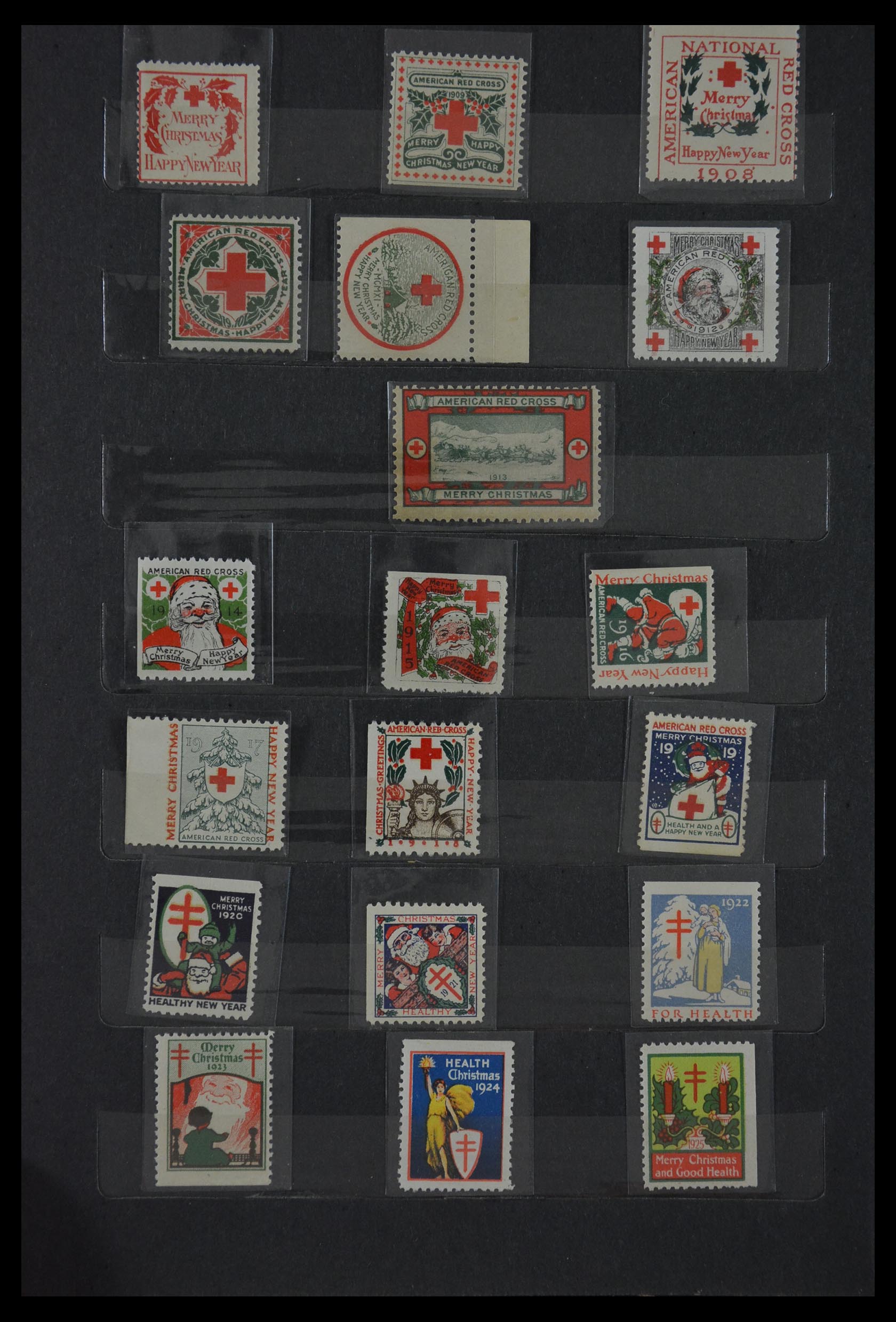 29603 001 - 29603 USA Christmas seals 1907-1977.