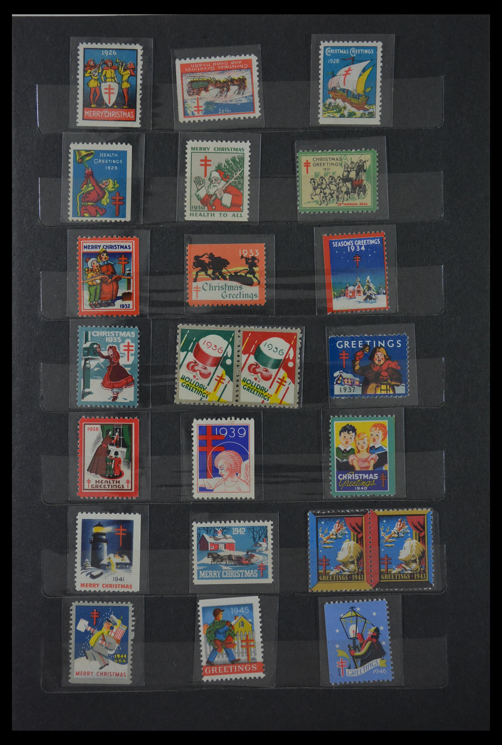 29603 002 - 29603 USA kerstzegels 1907-1977.