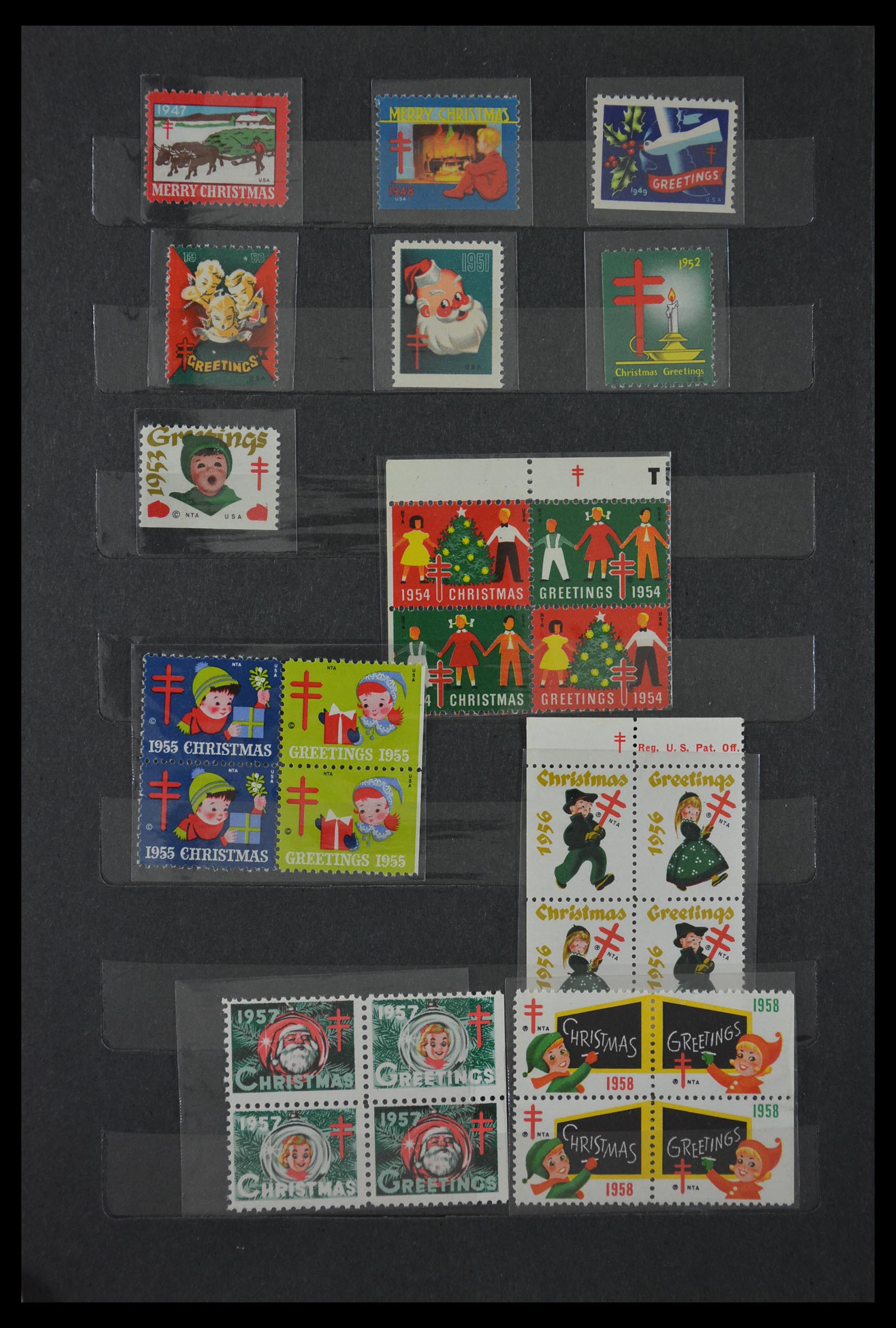 29603 003 - 29603 USA kerstzegels 1907-1977.