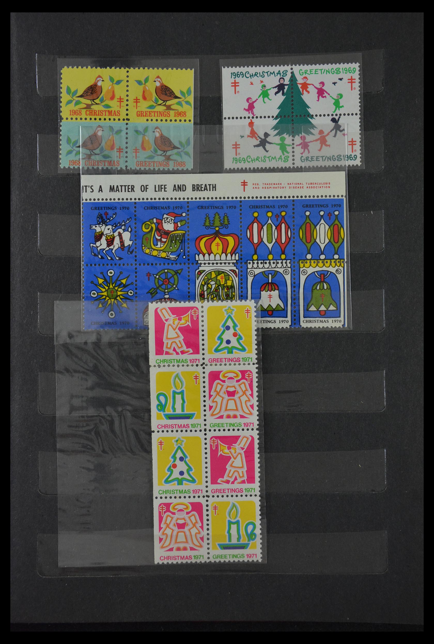 29603 006 - 29603 USA kerstzegels 1907-1977.