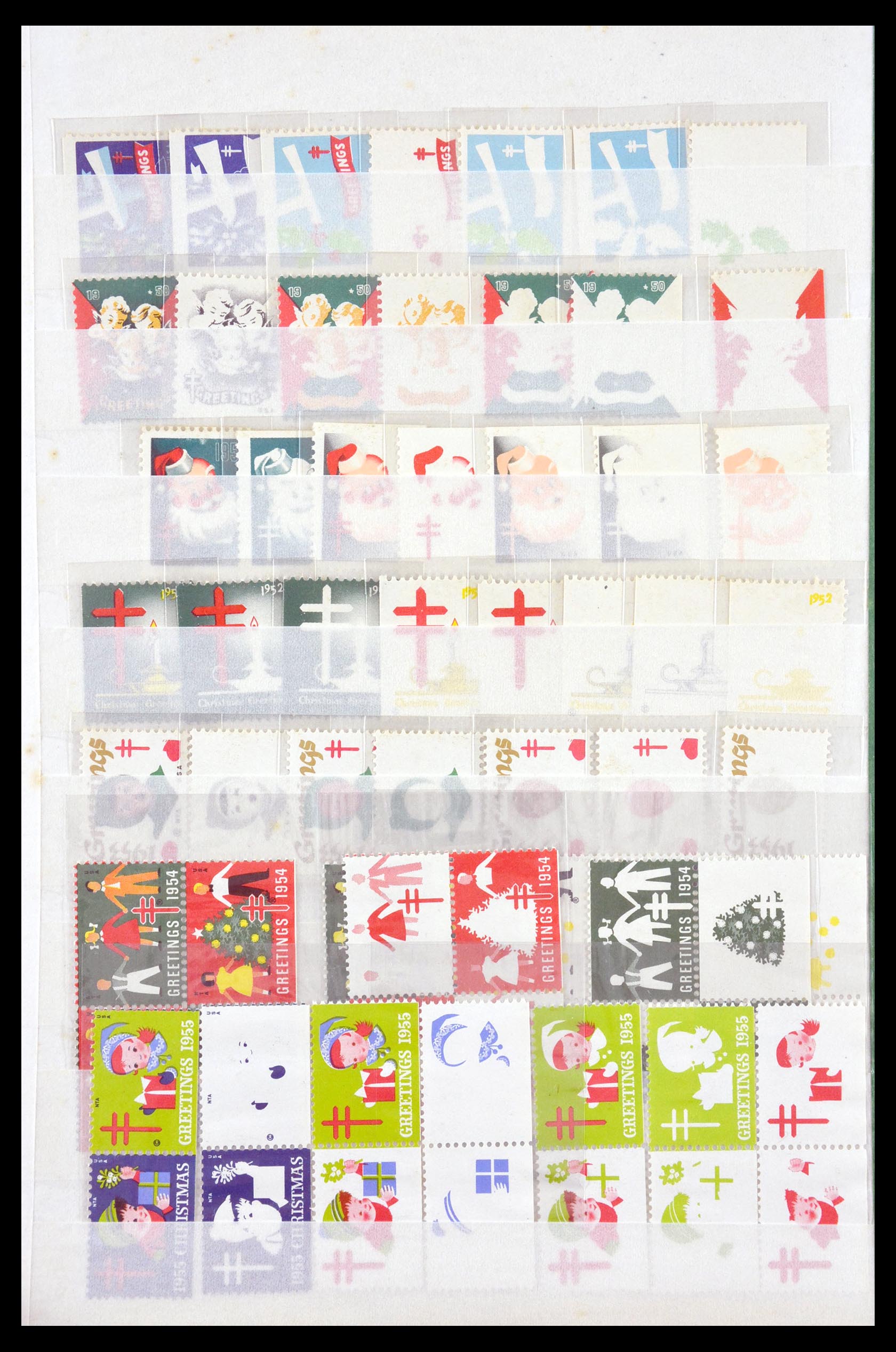 29603 013 - 29603 USA Christmas seals 1907-1977.