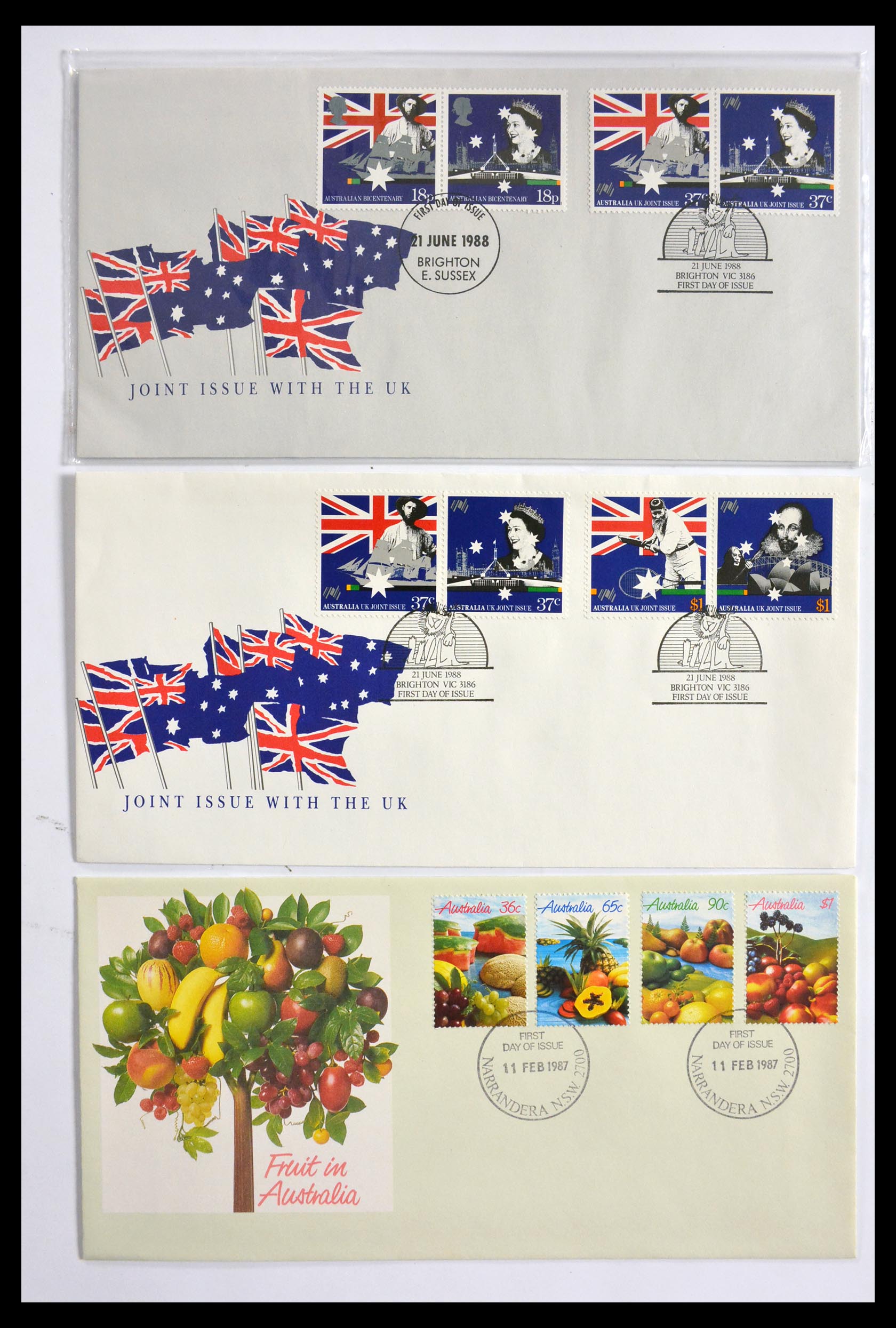 29611 084 - 29611 Australia FDC's 1954-2004.