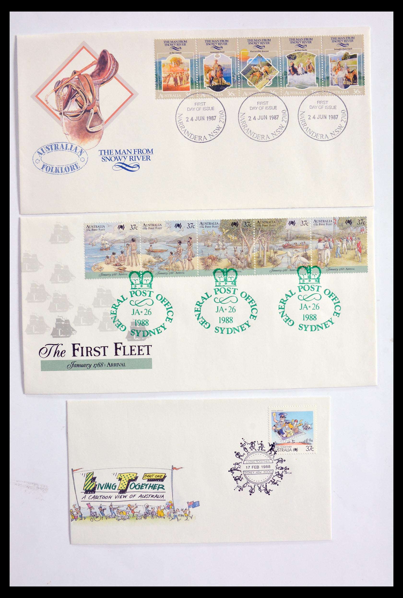 29611 086 - 29611 Australia FDC's 1954-2004.