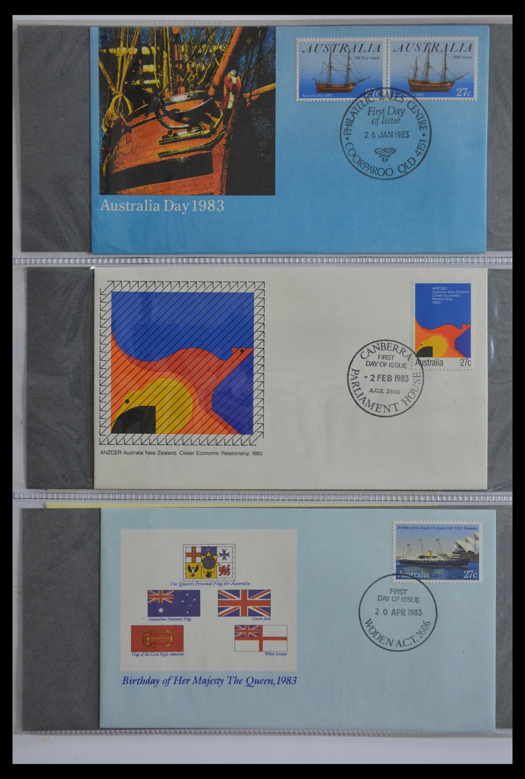29611 244 - 29611 Australië FDC's 1954-2004.